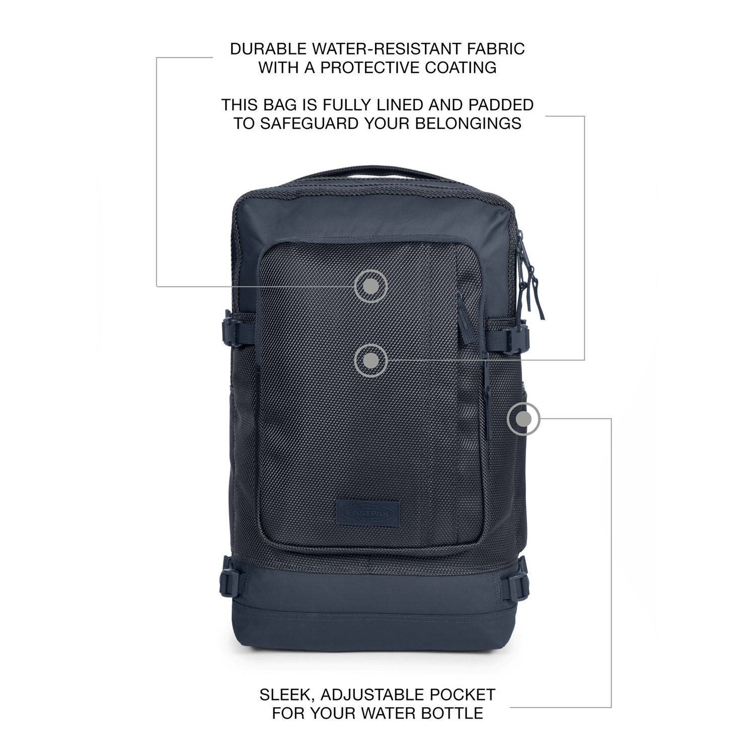 Eastpak Tecum Rucksack L mit 15" Laptopfach CNNCT Marine