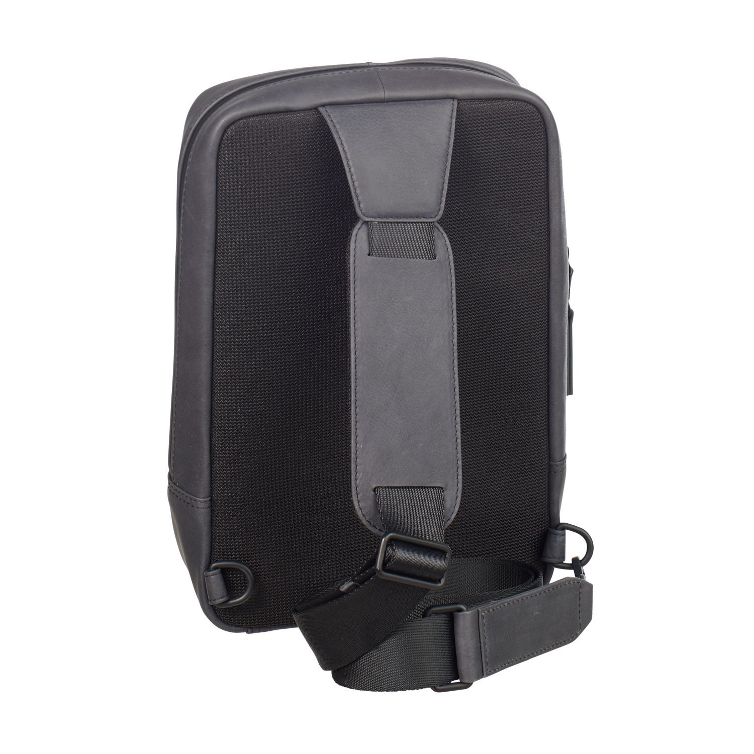 Leonhard Heyden Den Haag Leder-Crossbag Grau Leonhard Heyden Den Haag Leder-Crossbag Grau