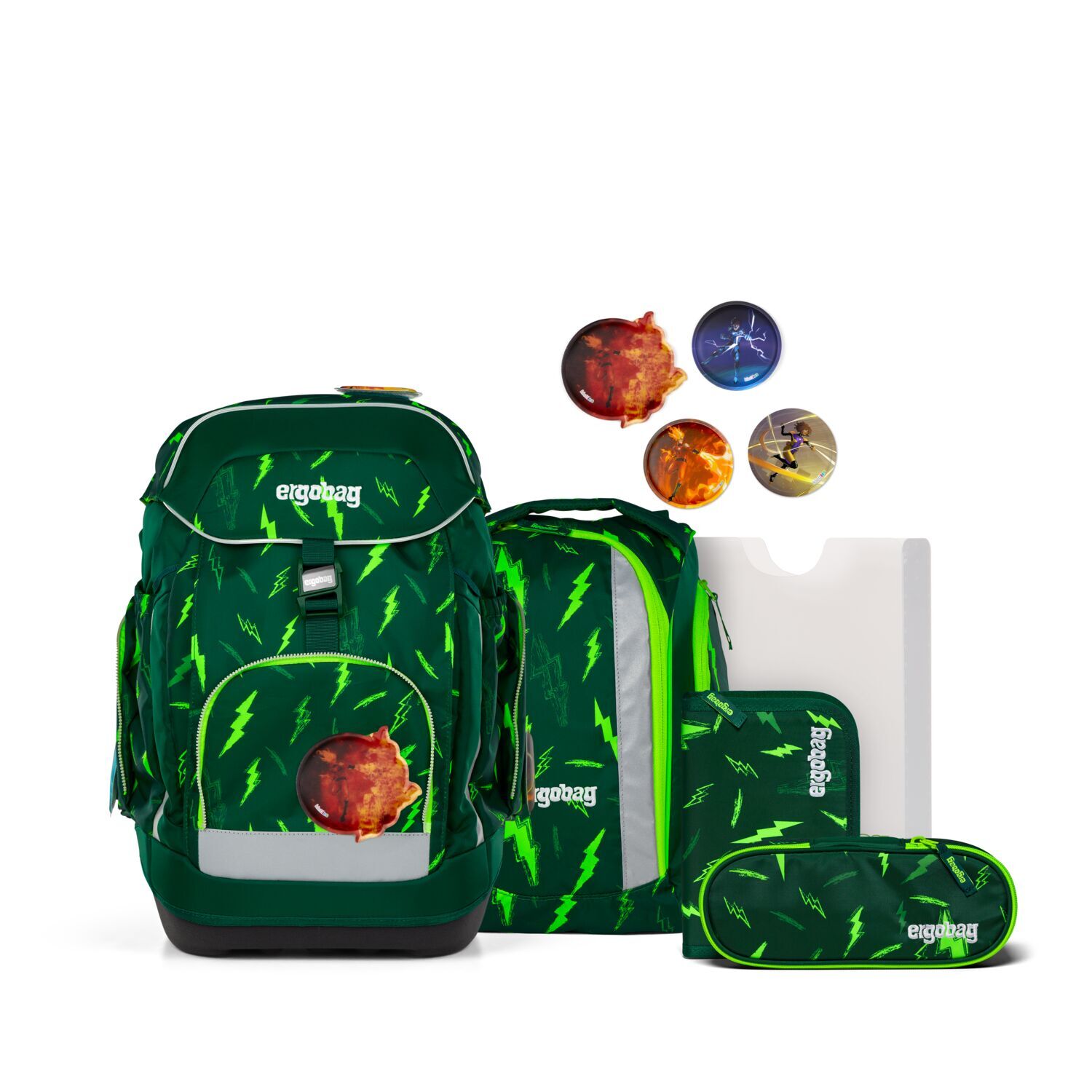 ergobag maxi Schulrucksack, 6-teiliges Set, Kollektion 2026 01299-90196-11