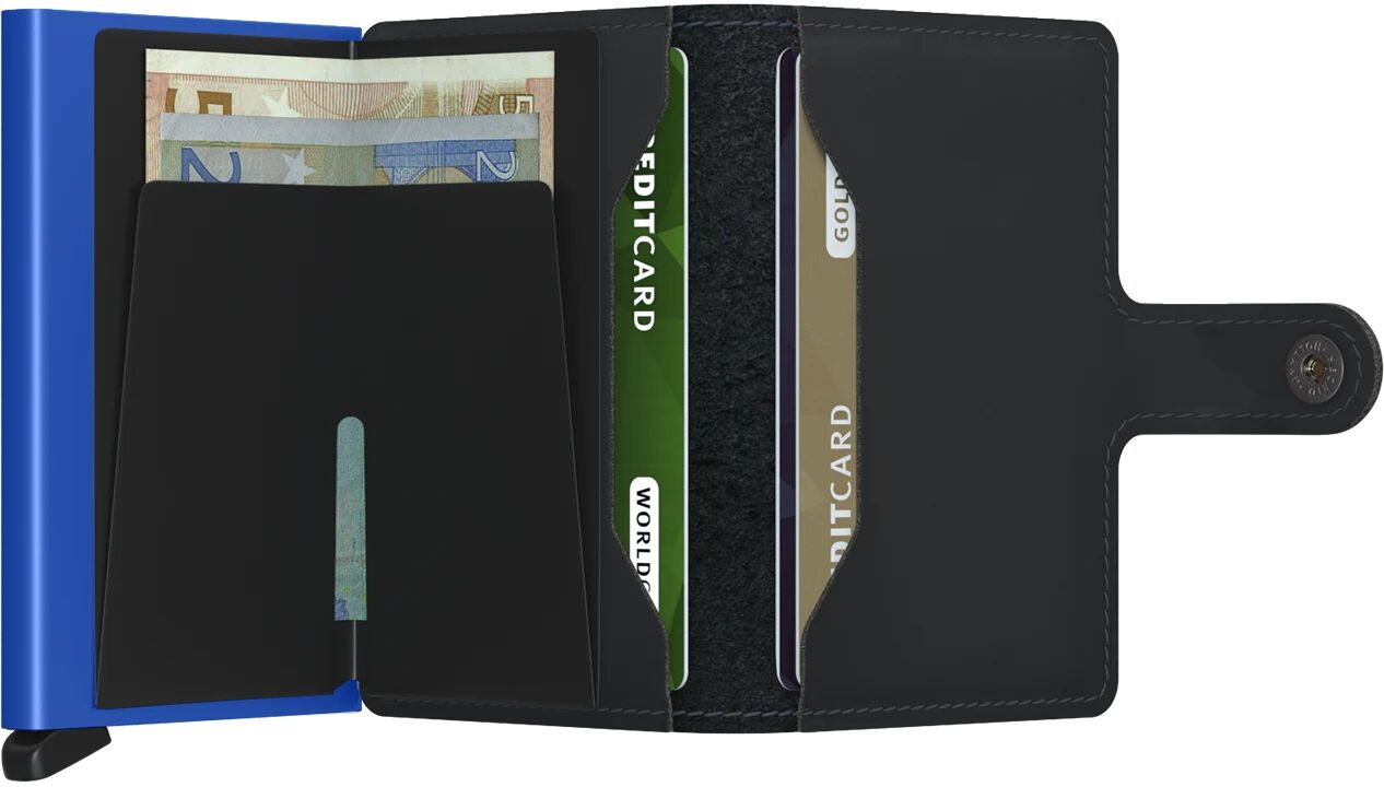 Secrid Miniwallet Matte MM-Black-Blue