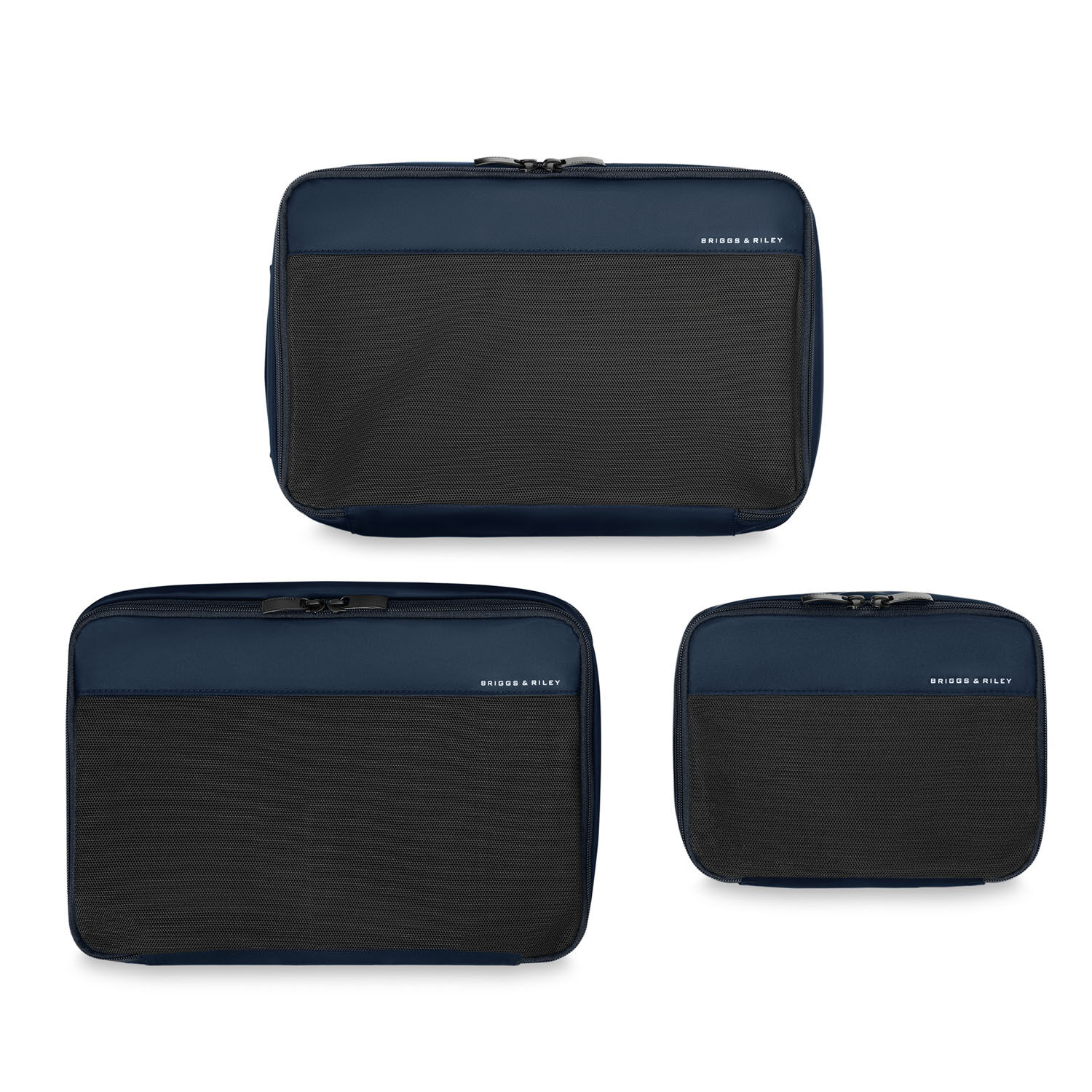 Briggs & Riley Travel Essentials Carry On Packing Cube 3-teilige Set Navy