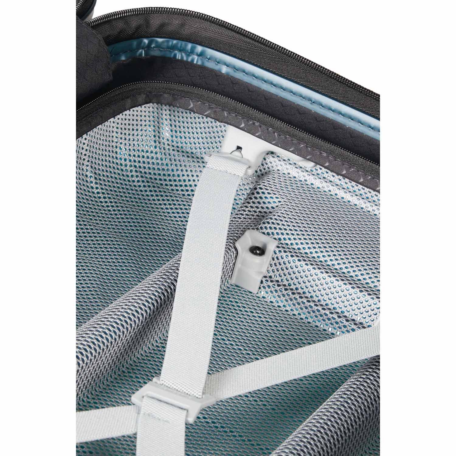 Samsonite Proxis Trolley mit 4 Rollen erweiterbar 55cm (20/23cm) + GRATIS HOTELGUTSCHEIN Petrol Blue