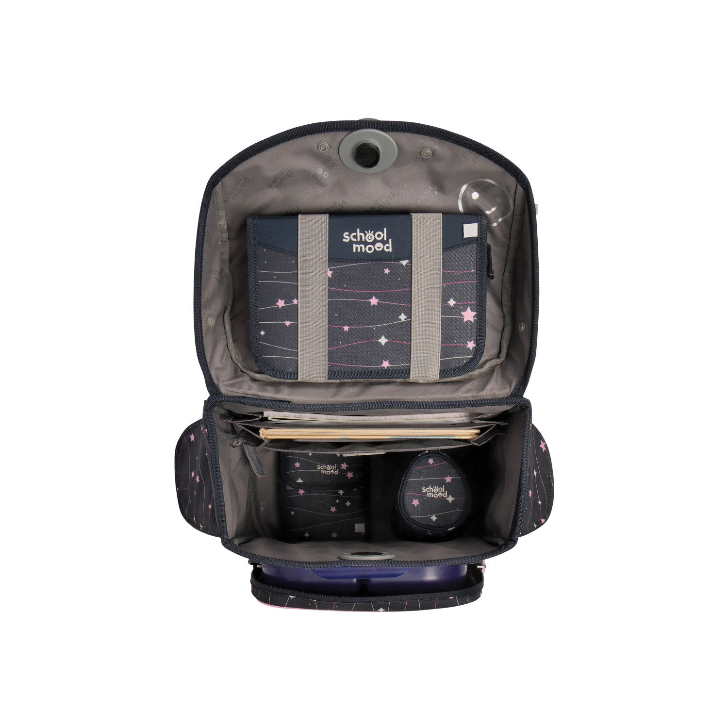 School-Mood Timeless Pro 7-tlg. Schulranzenset Ella (Pony)