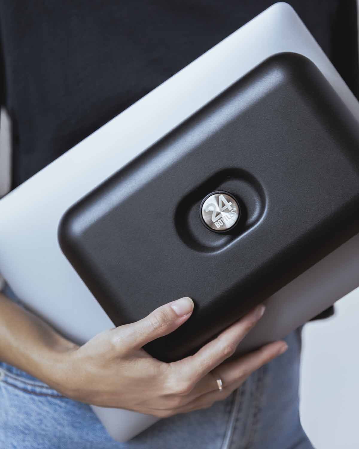 24Bottles® Lunch box Tuxedo Black