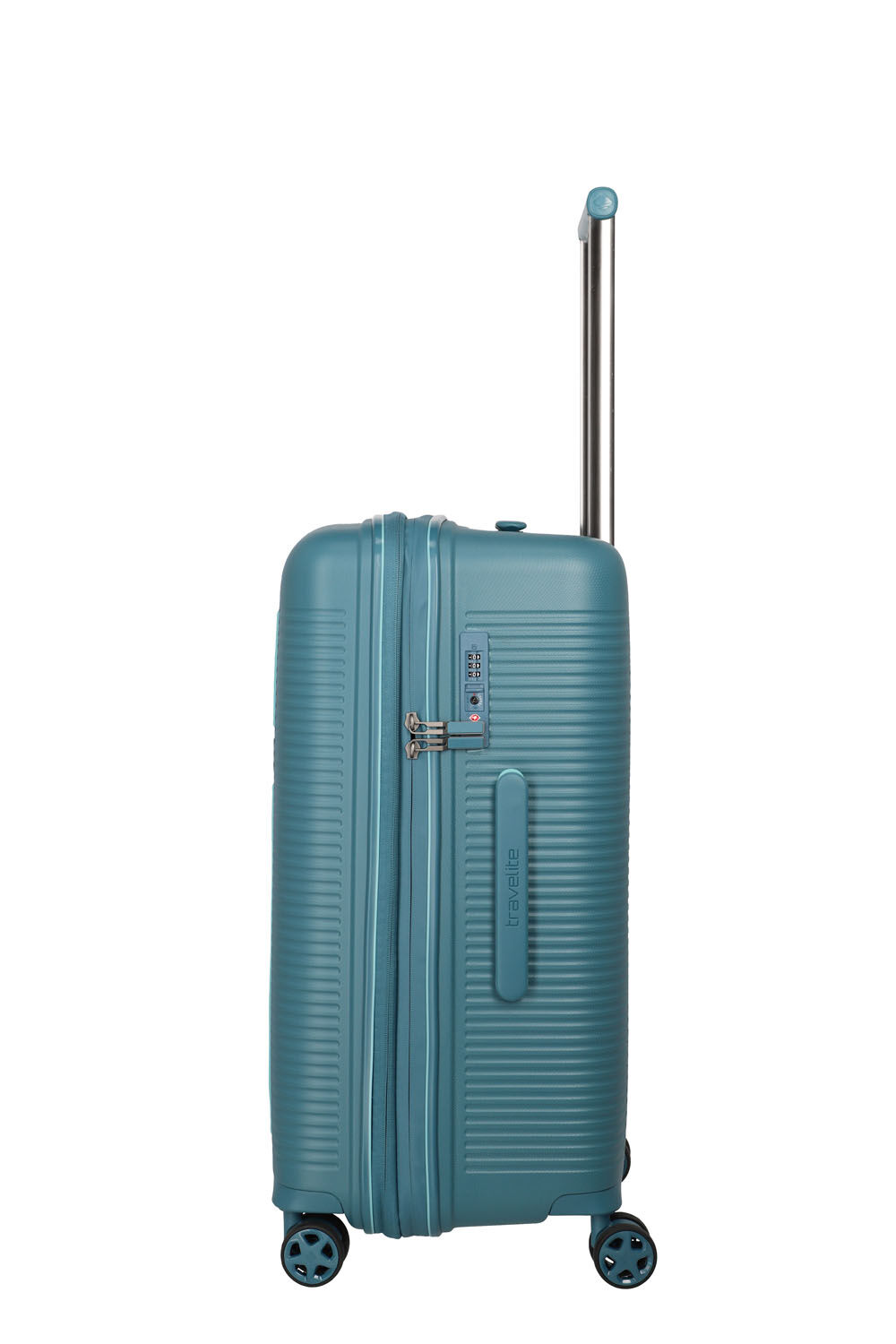 Travelite Roomer Trunk M, 4-Rollen erweiterbar Aqua