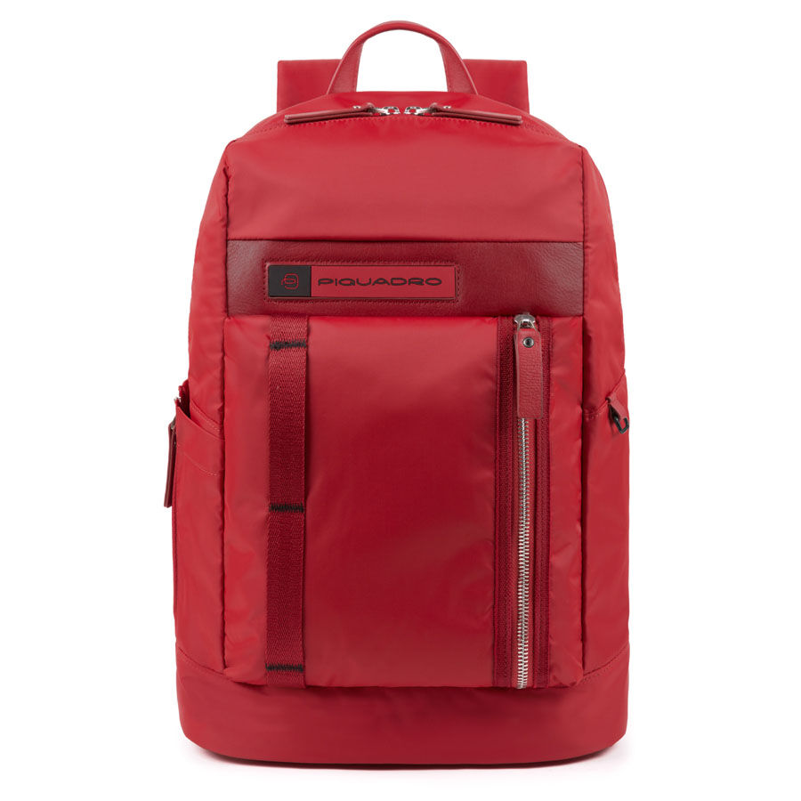 Piquadro PQ-Bios Laptoprucksack 15,6" und Flaschen-/Schirmtasche rot