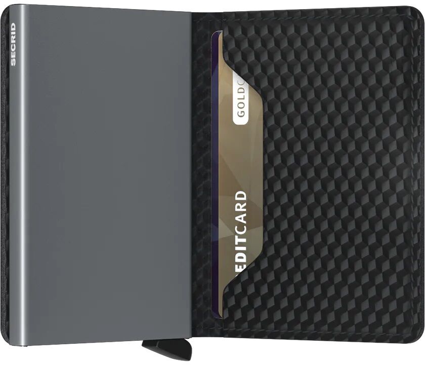 Secrid Slimwallet Cubic SCu-Black-Titanium Secrid Slimwallet Cubic SCu-Black-Titanium