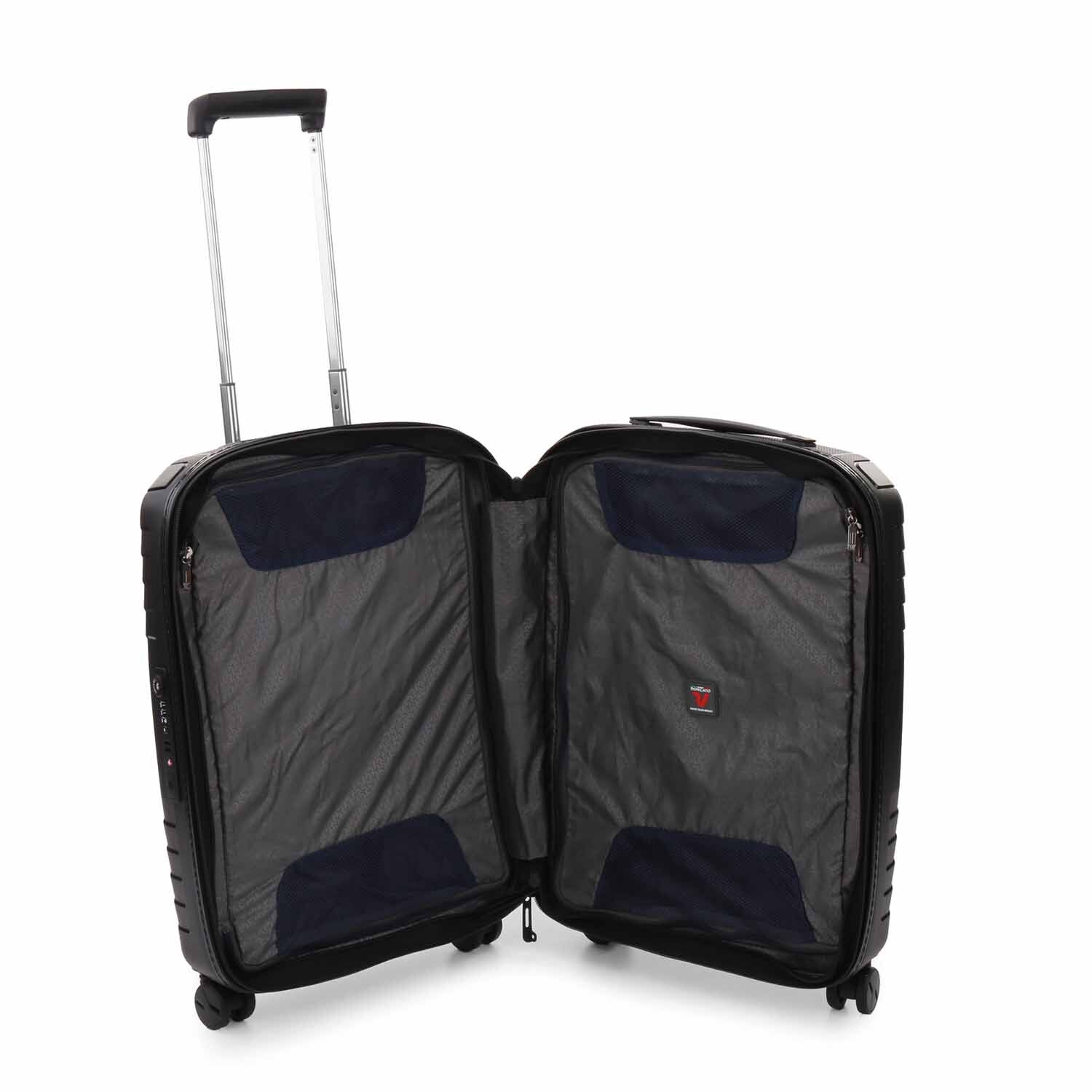 Roncato Ypsilon Handgepäck Carry-On 4-Rollen, erweiterbar Schwarz