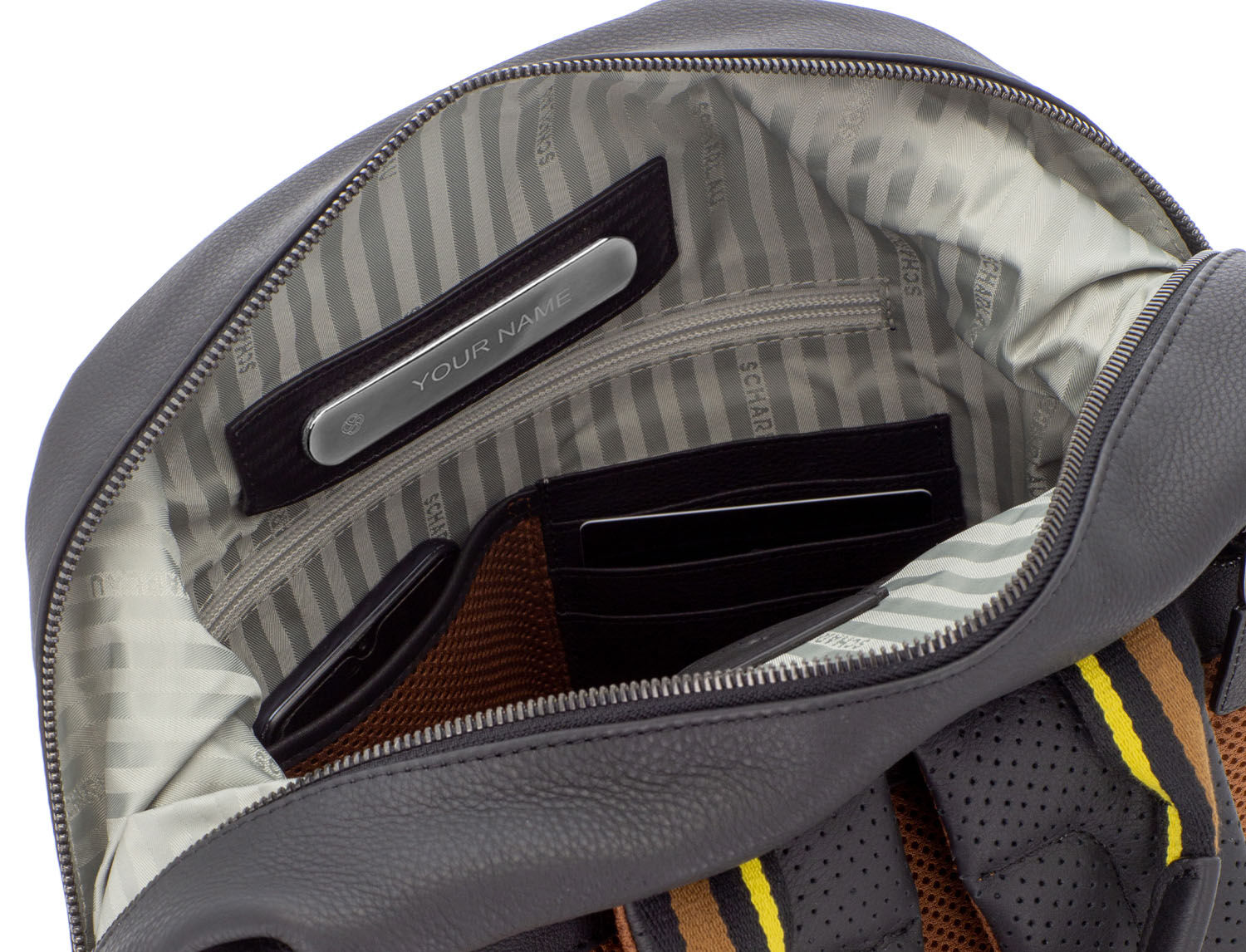 SCHARLAU Slackline BLONDIN Leder-Rucksack für 15,6" Laptopfach Black SCHARLAU Slackline BLONDIN Leder-Rucksack für 15,6" Laptopfach Black