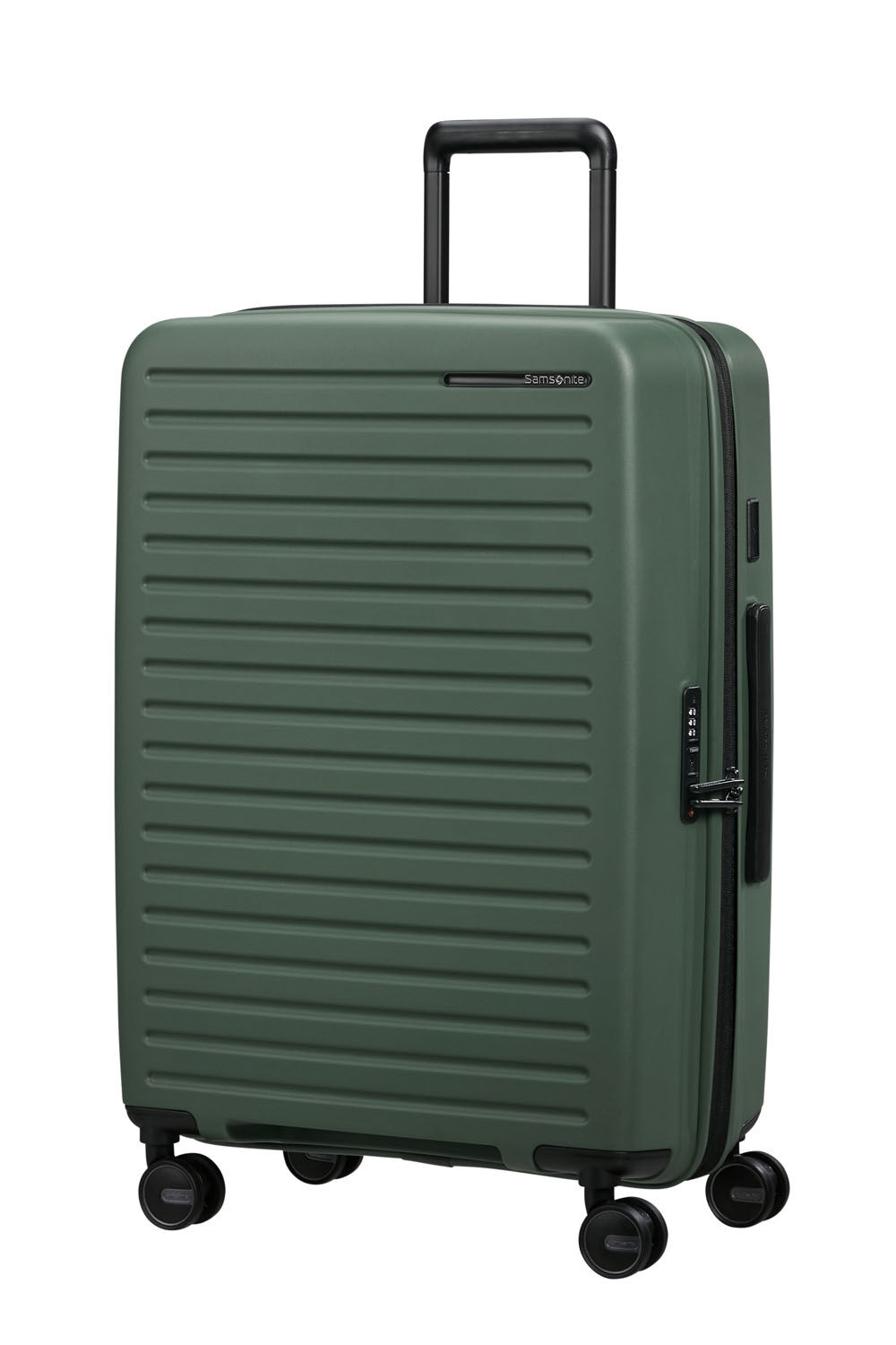 Samsonite Restackd Trolley mit 4 Rollen erweiterbar 68cm + GRATIS HOTELGUTSCHEIN Sage