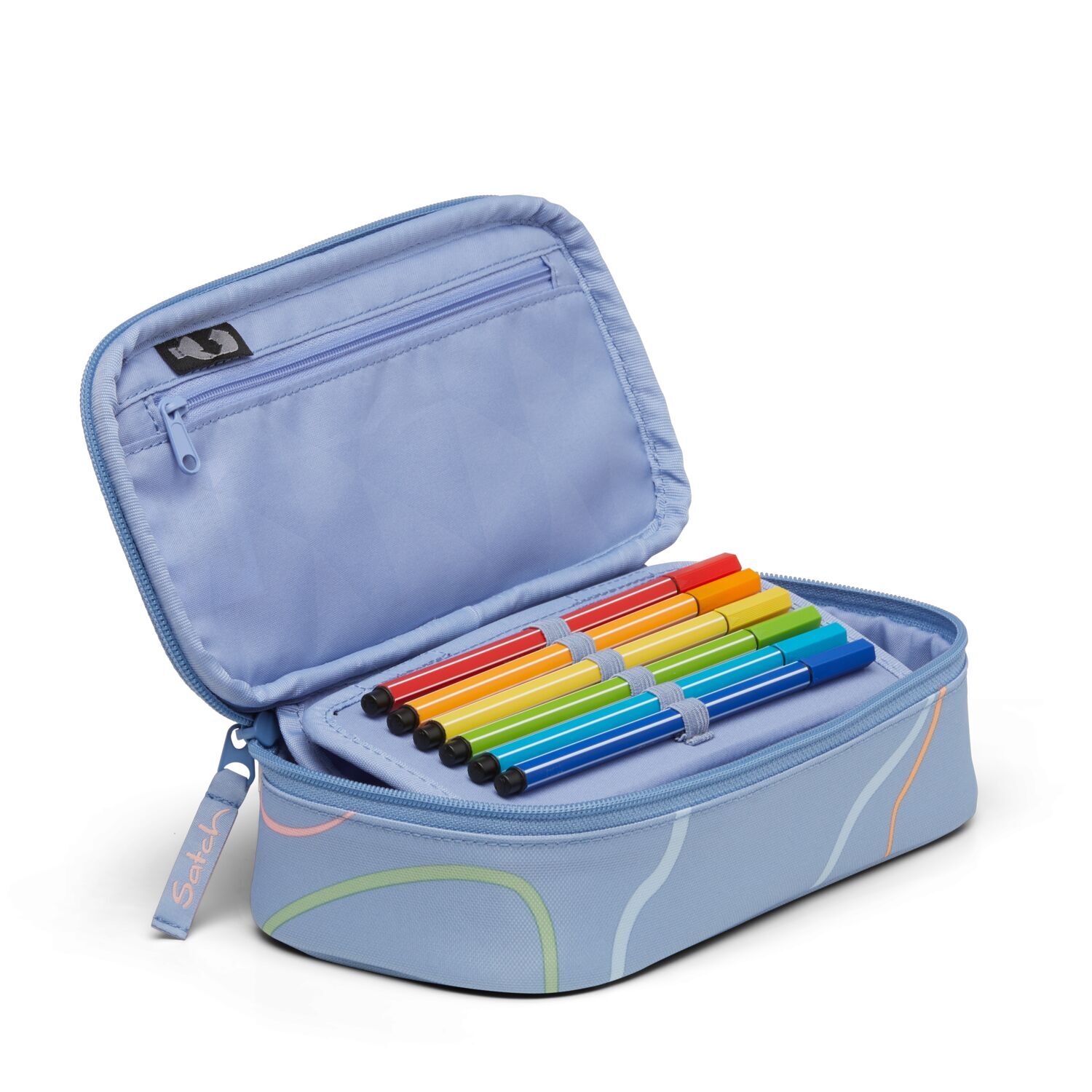 satch Schulzubehör Schlamperbox Kollektion 2025 Vivid Blue