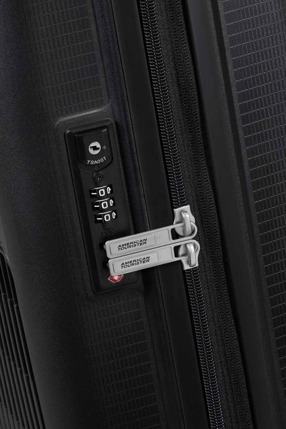 American Tourister AeroStep Handgepäck 55cm erweiterbar Schwarz