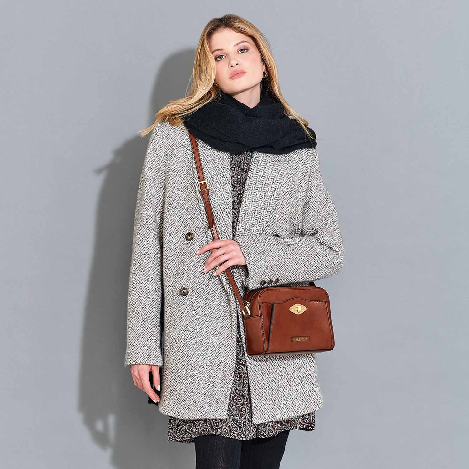 The Bridge Barbara Kameratasche Schwarz/Gold