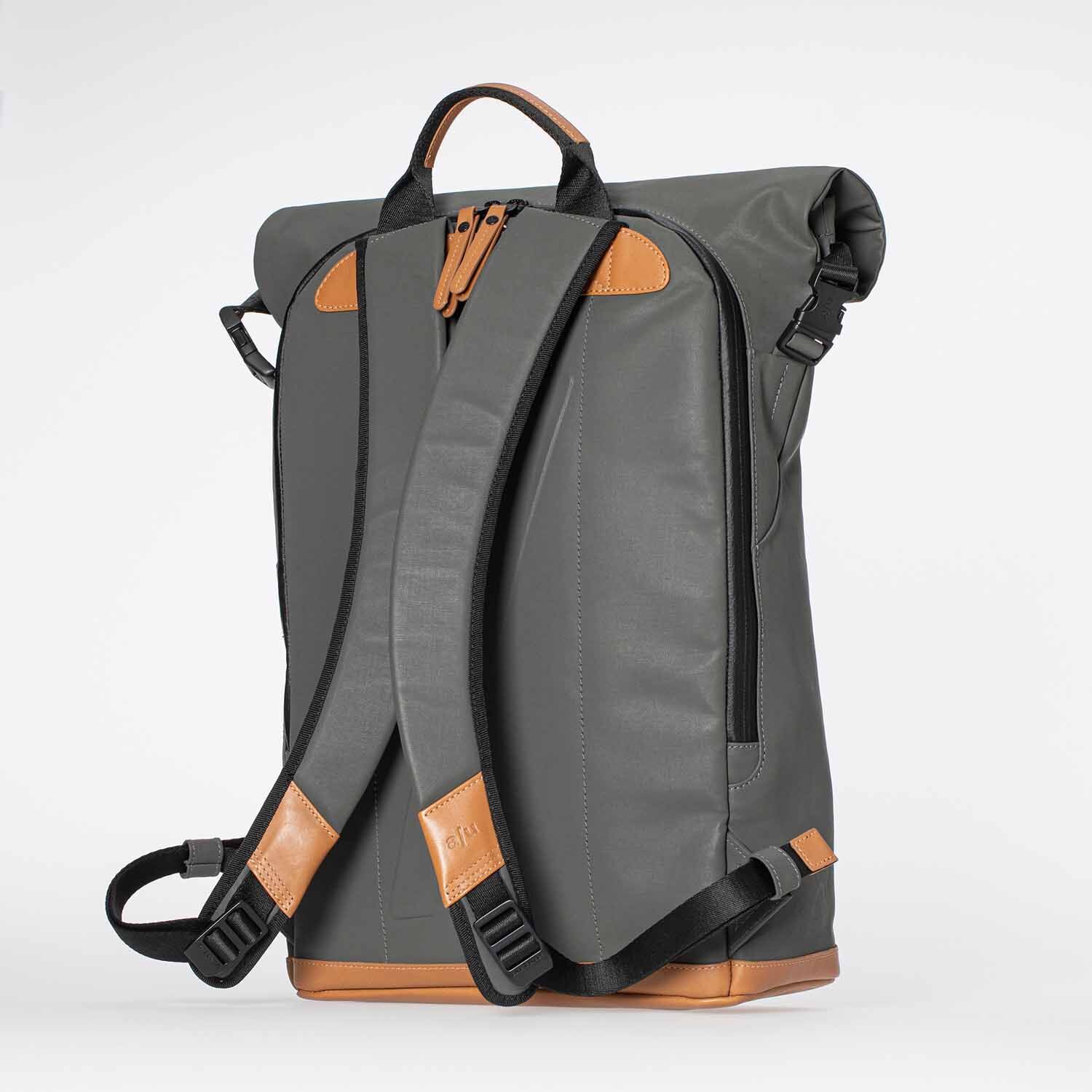 aunts & uncles Japan Fukui Rolltop Rucksack mit 15" Notebookfach gravity grey