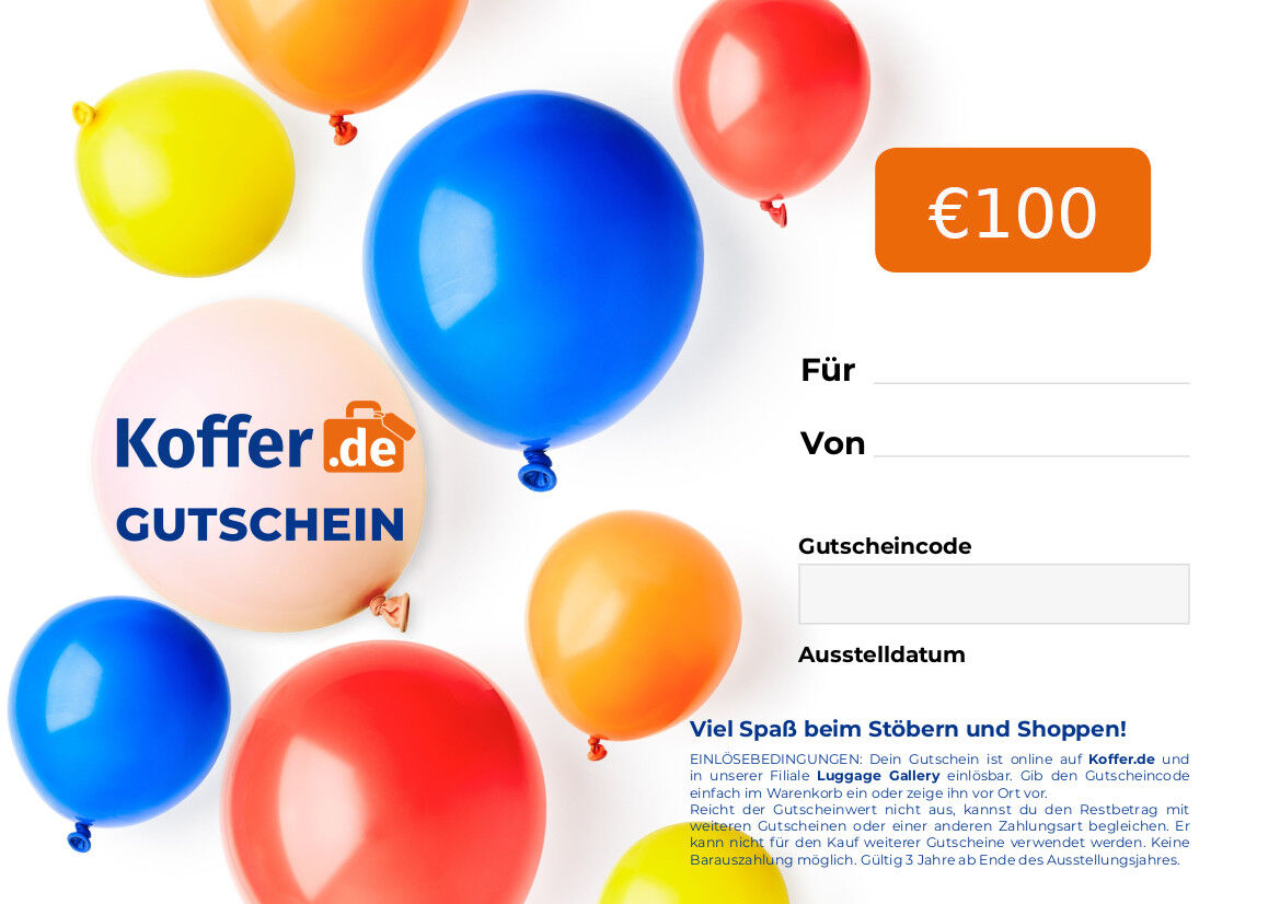Geschenkgutschein mit Luftballons