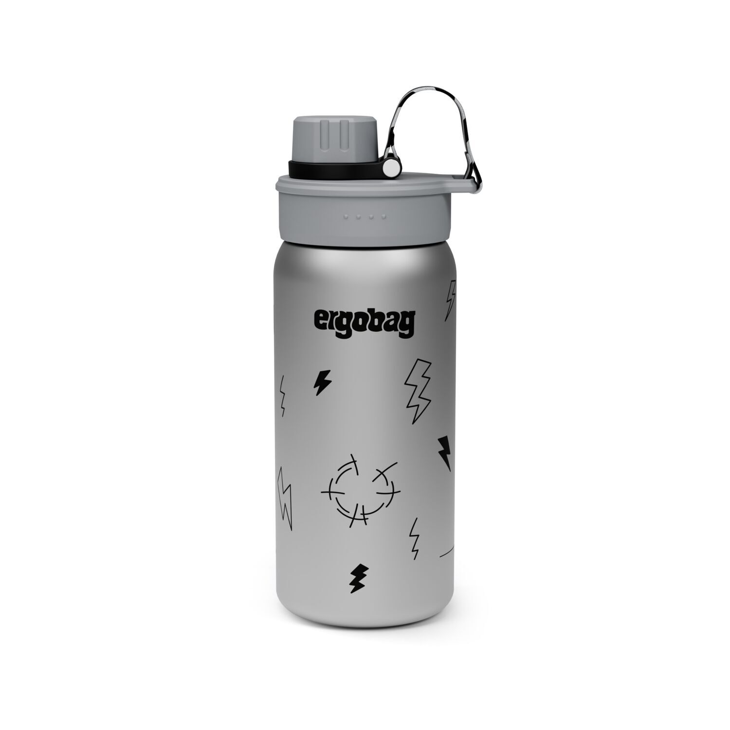 ergobag Edelstahl Trinkflasche, Kollektion 2026 Gewitter