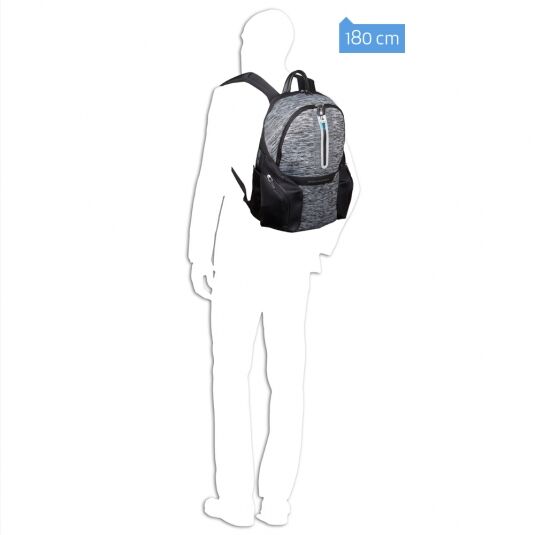 Piquadro Coleos Active Laptop-Rucksack 14" mit Tabletfach und USB-Anschluss Grau