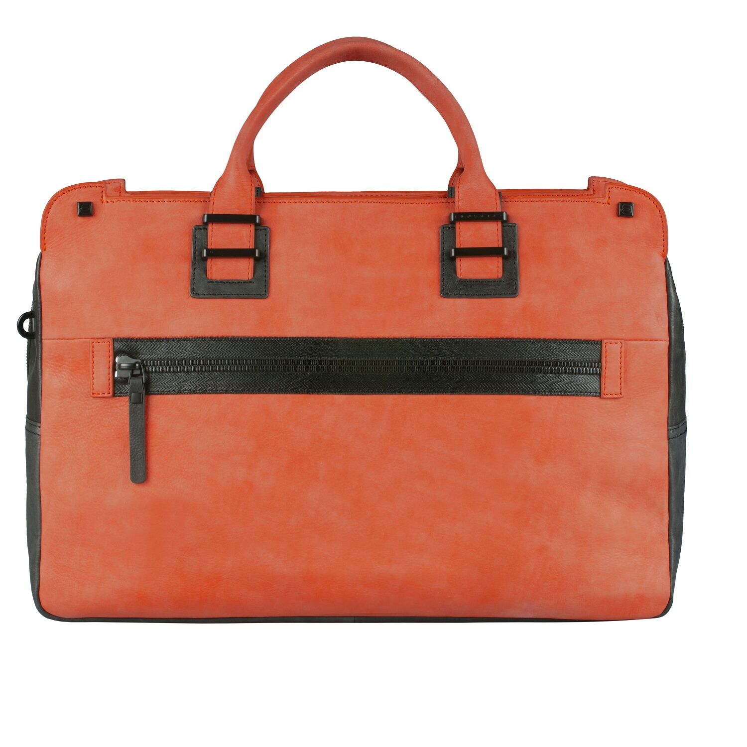 Piquadro TAU Doppelgriff-Laptoptasche mit Front-tasche red