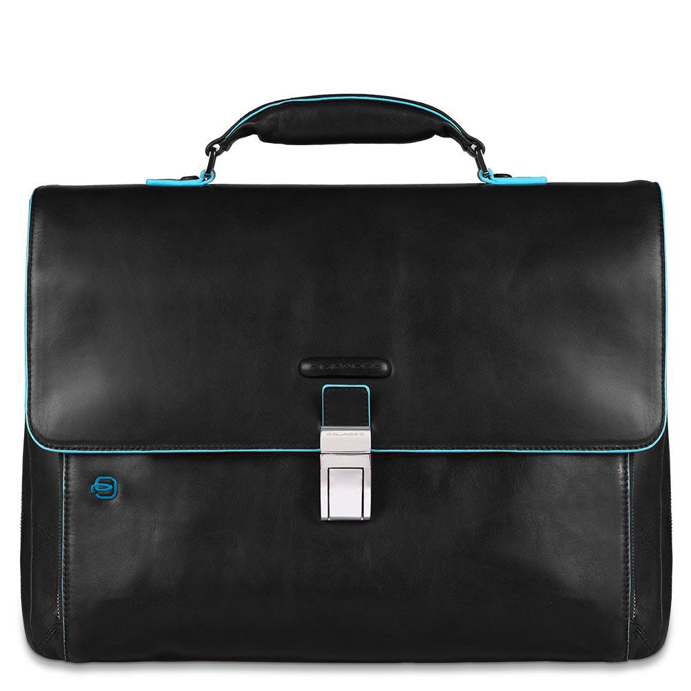 Piquadro Blue Square Erweiterbare Laptoptasche 15" mit Tabletfach Schwarz Piquadro Blue Square Erweiterbare Laptoptasche 15" mit Tabletfach Schwarz