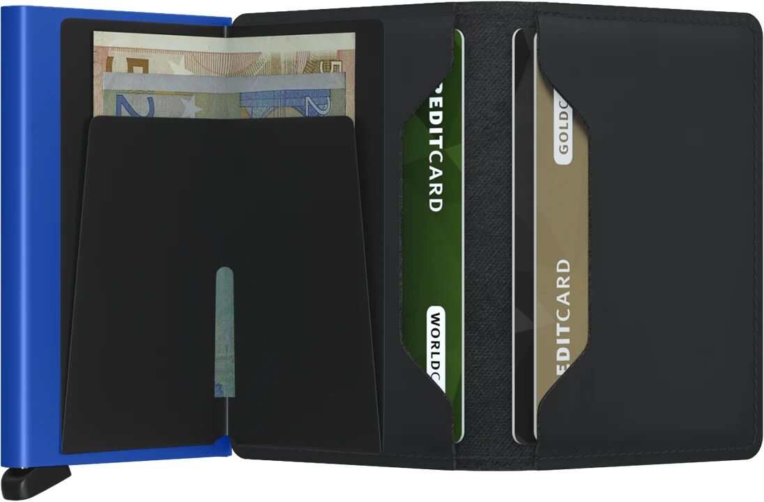 Secrid Slimwallet Matte SM-Black & Blue Secrid Slimwallet Matte SM-Black & Blue