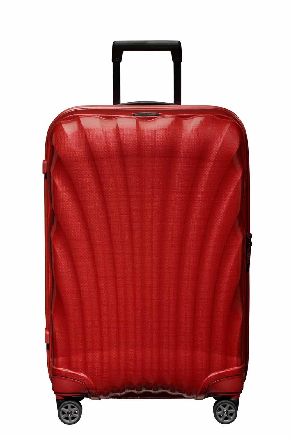 Samsonite C-Lite Trolley mit 4 Rollen 69cm + GRATIS HOTELGUTSCHEIN Chili Red