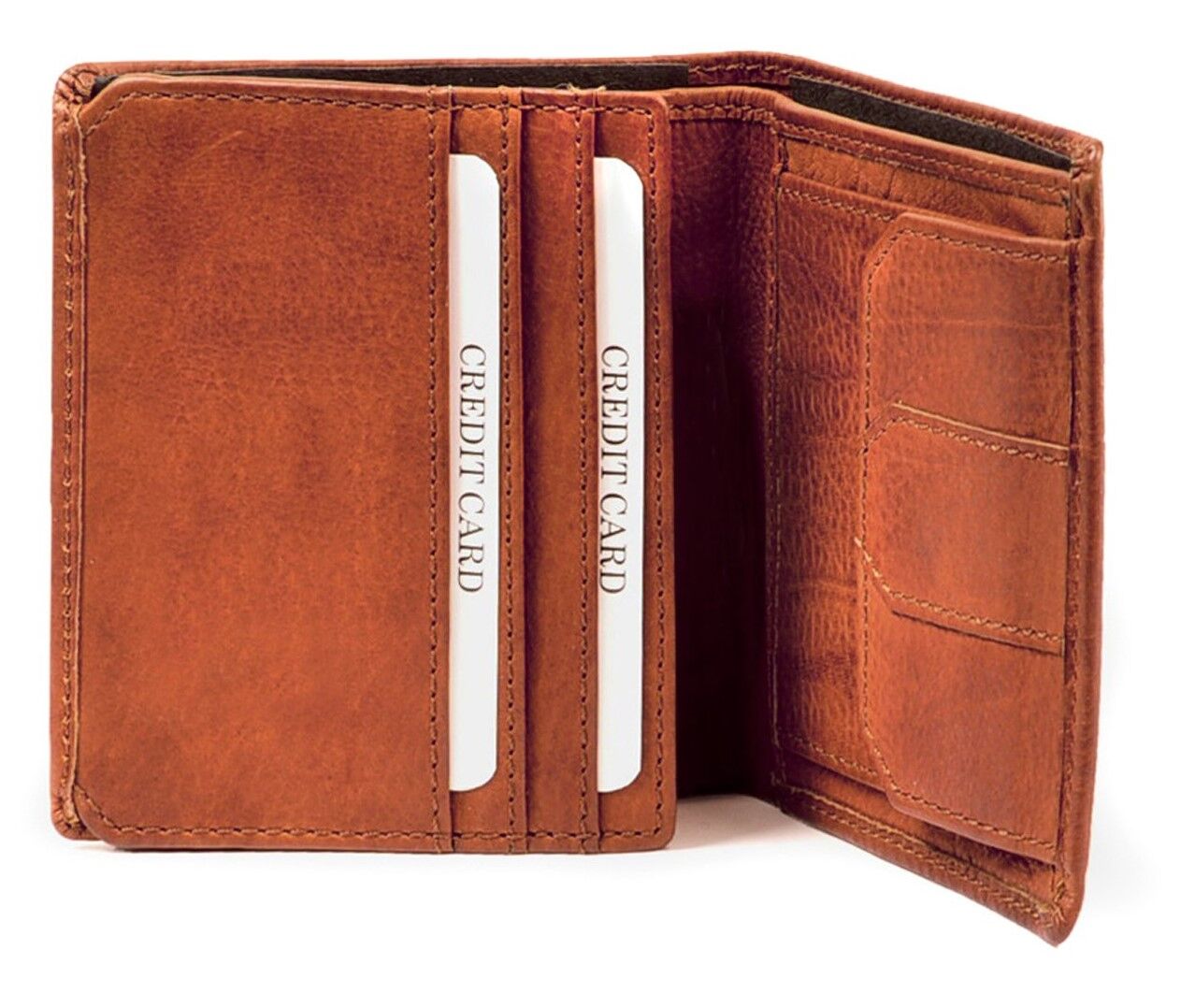 Harold's Submarine Börse hochkant cognac