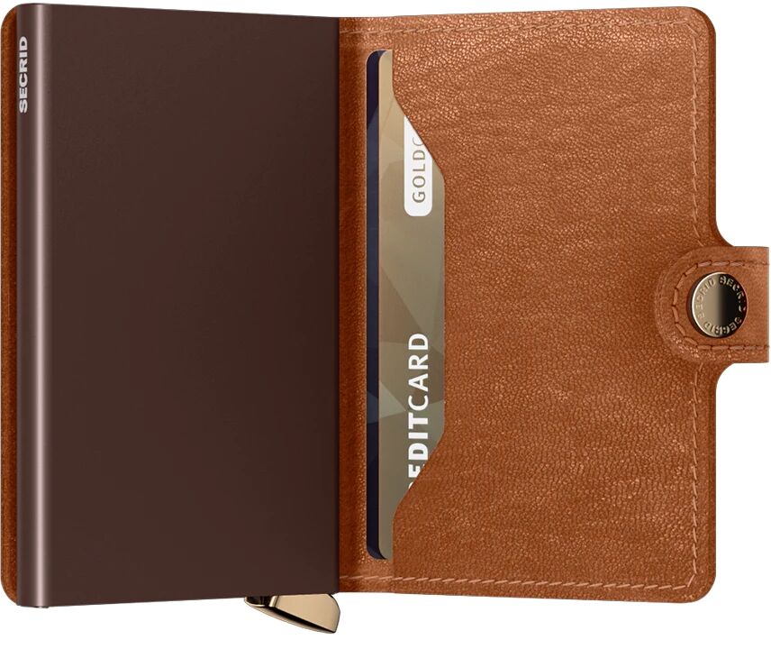 Secrid Miniwallet Premium Emboss MEl-Lines Cognac