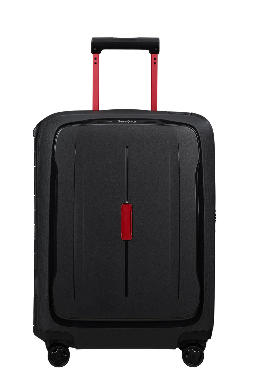 Samsonite Essens Trolley mit 4 Rollen 55cm + GRATIS HOTELGUTSCHEIN Charcoal/Red