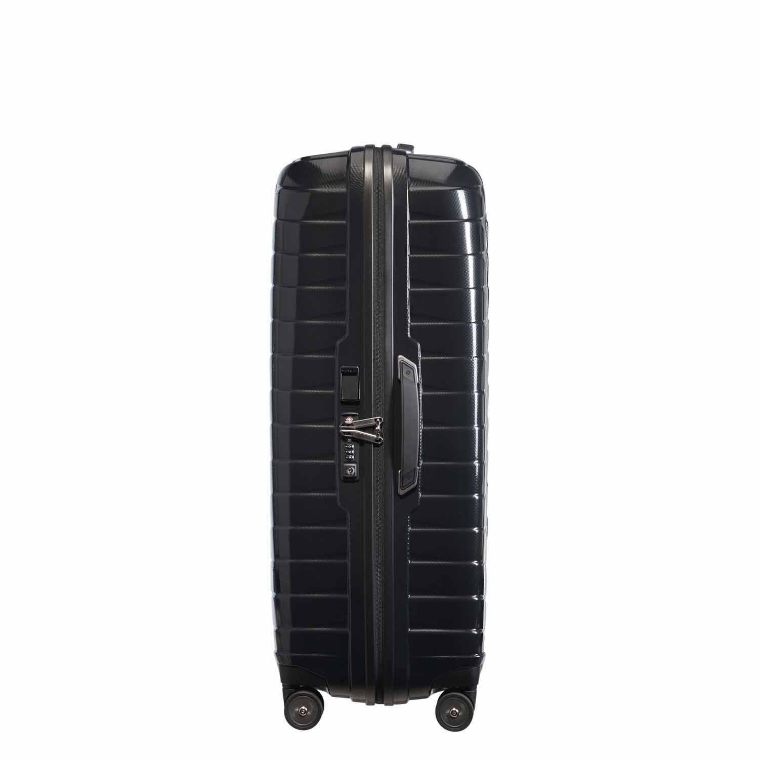Samsonite Proxis Trolley mit 4 Rollen 81cm + GRATIS HOTELGUTSCHEIN Schwarz