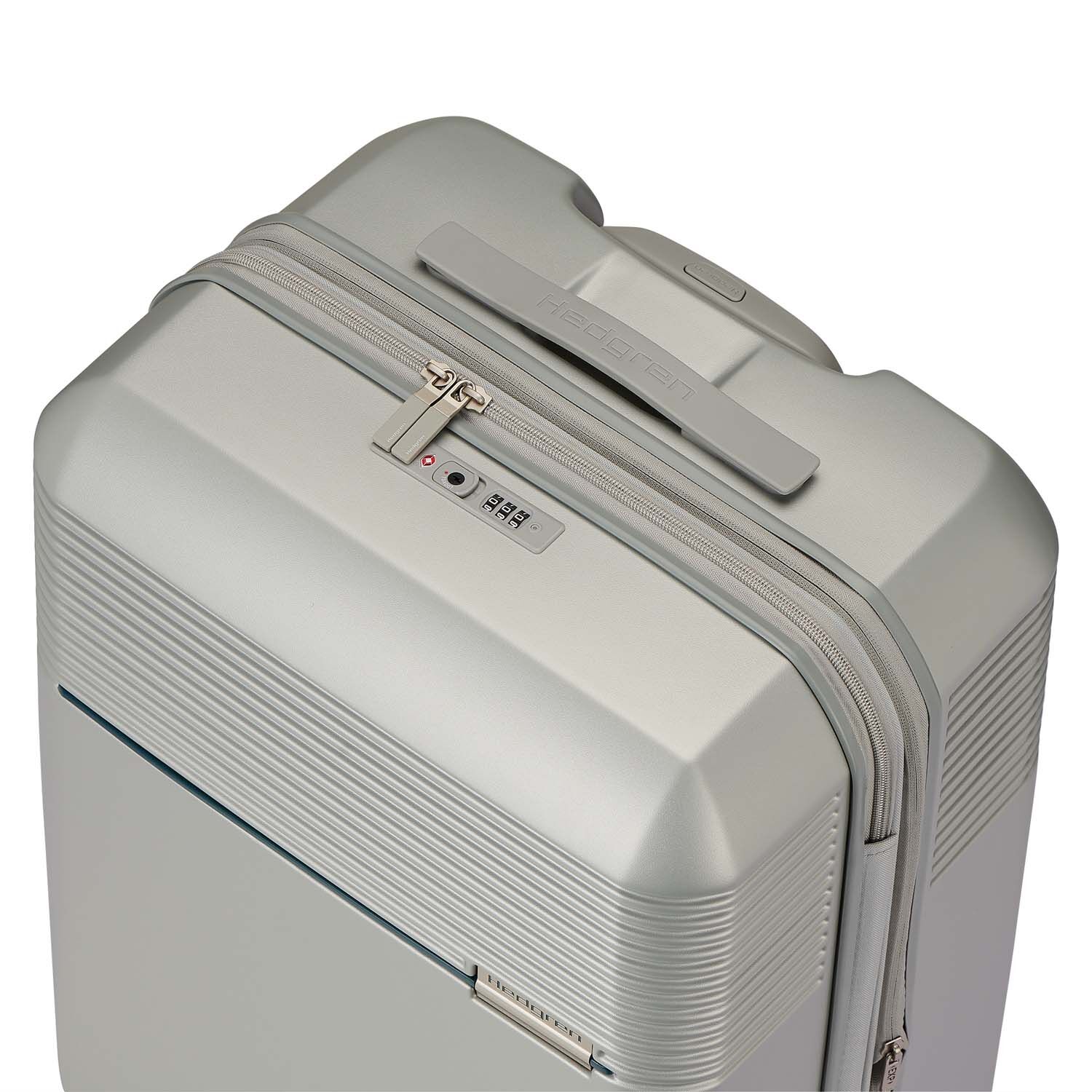 Hedgren Lineo Stripe M, 66cm Trolley erweiterbar Silver