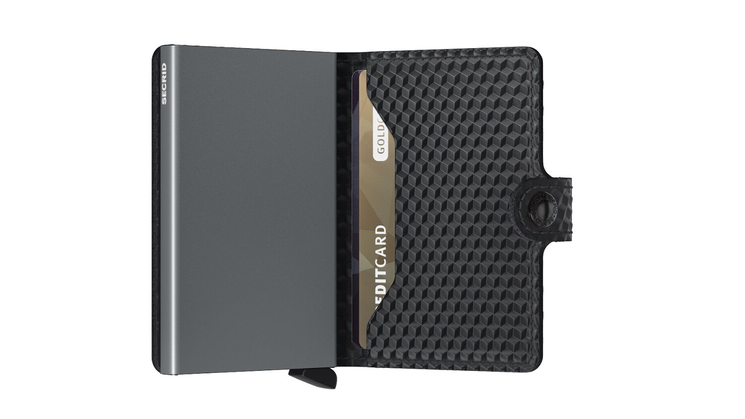 Secrid Miniwallet Cubic MCu-Black-Titanium Secrid Miniwallet Cubic MCu-Black-Titanium