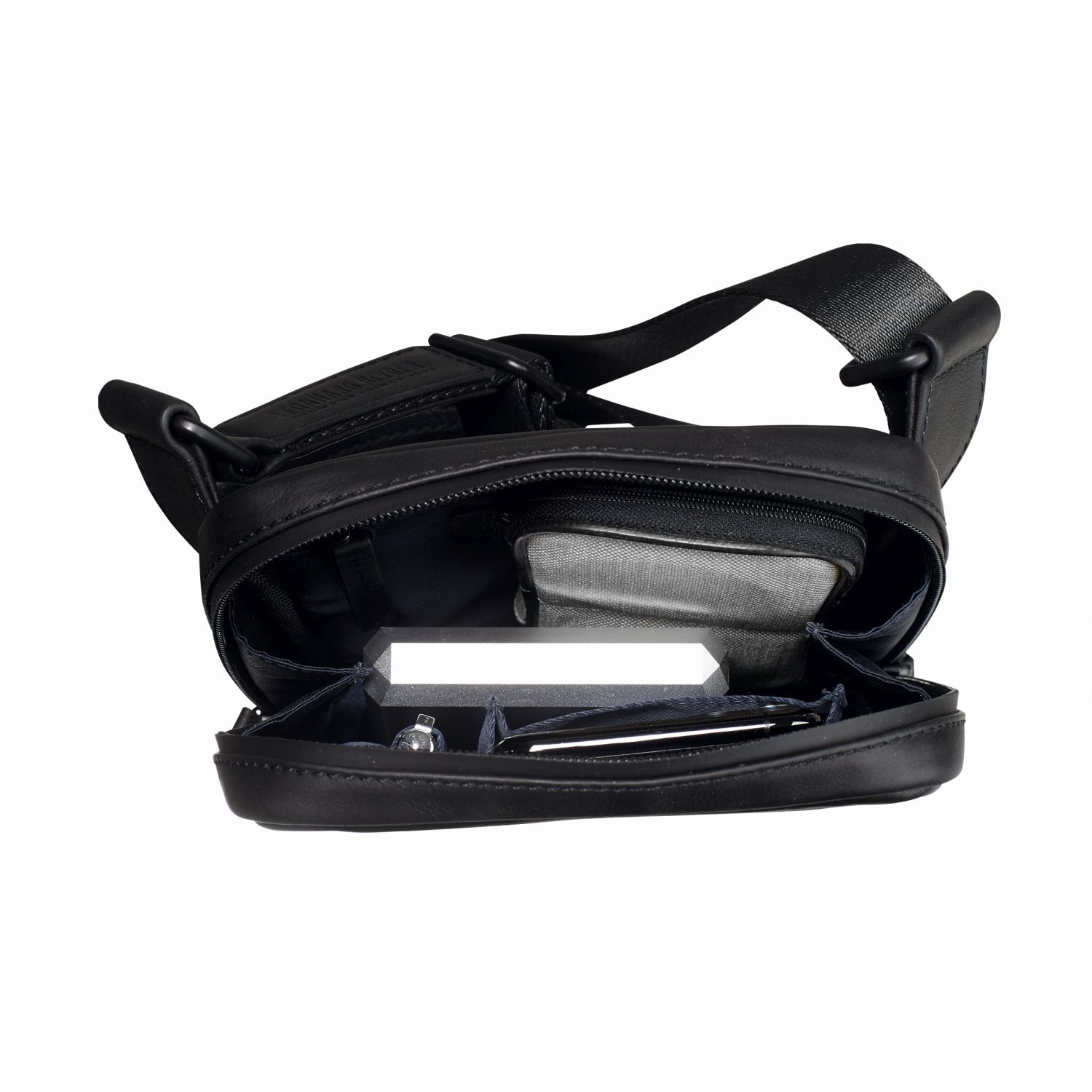 Leonhard Heyden Den Haag Leder-Umhängetasche XS Schwarz Leonhard Heyden Den Haag Leder-Umhängetasche XS Schwarz