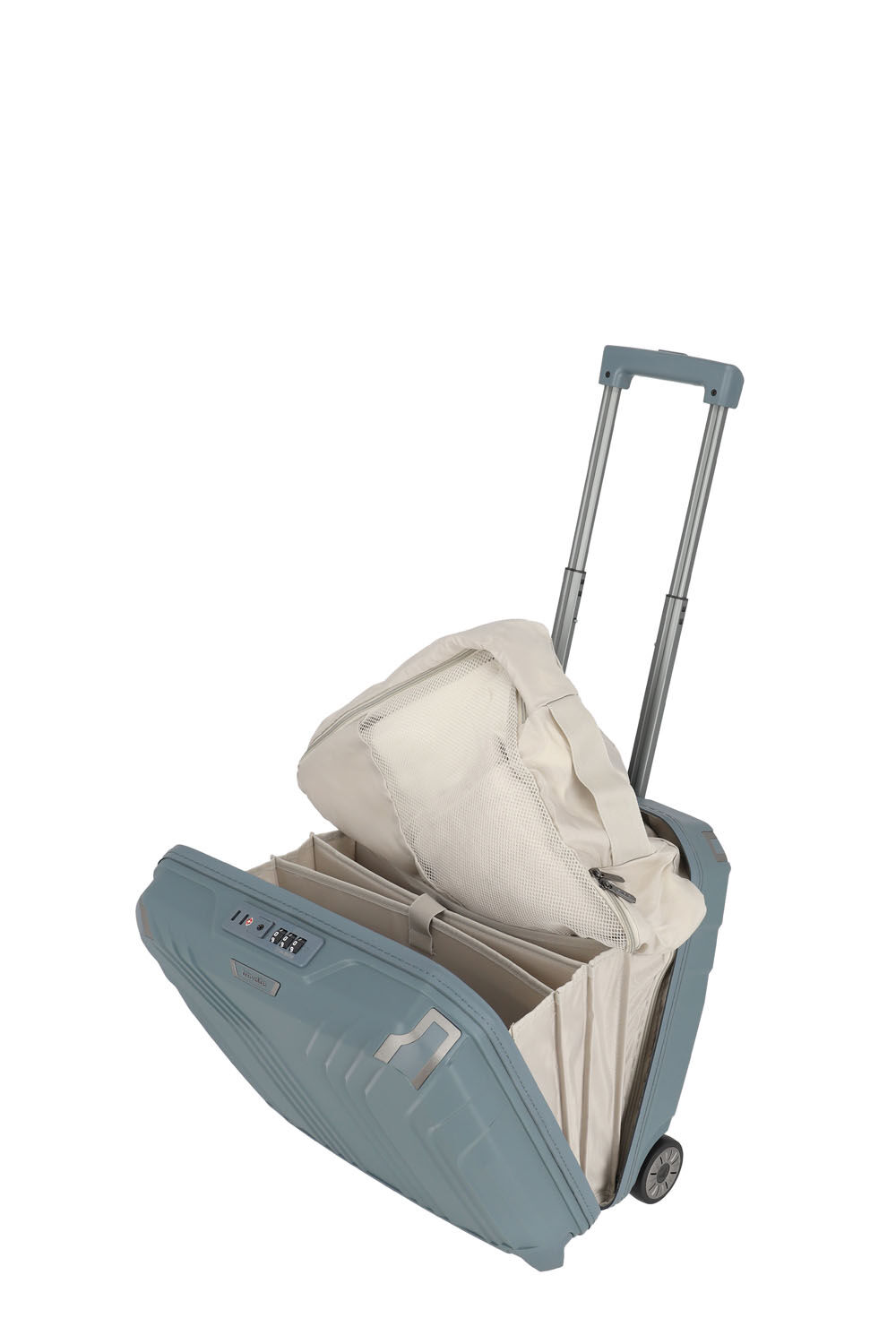 Travelite Elvaa Businesswheeler mit 15,6" Laptopfach Blaugrau