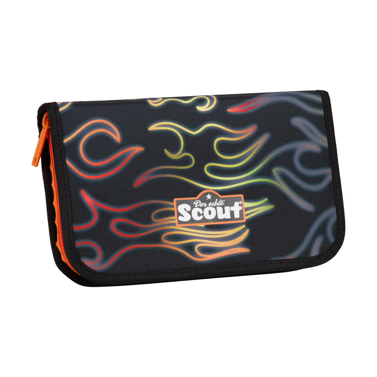 Scout Neo Exklusiv Safety Light Schulranzen-Set 5-teilig Flames