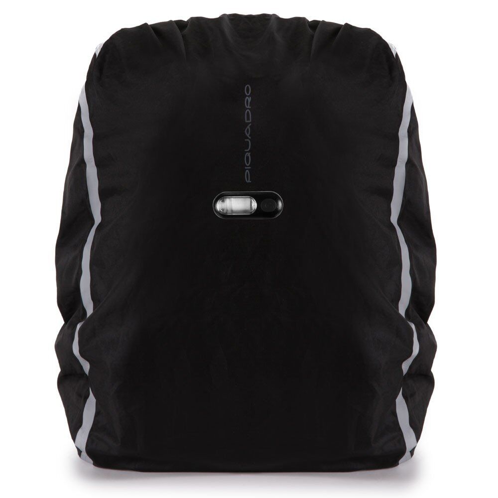 Piquadro PQ-Modular Laptoprucksack 15,6" aus rezykliertem antiviralen Stoff Camo Grigio