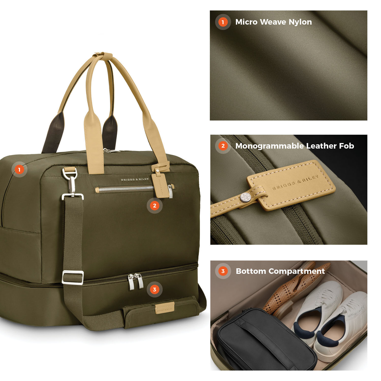 Briggs & Riley Rhapsody Weekender Tote Olive