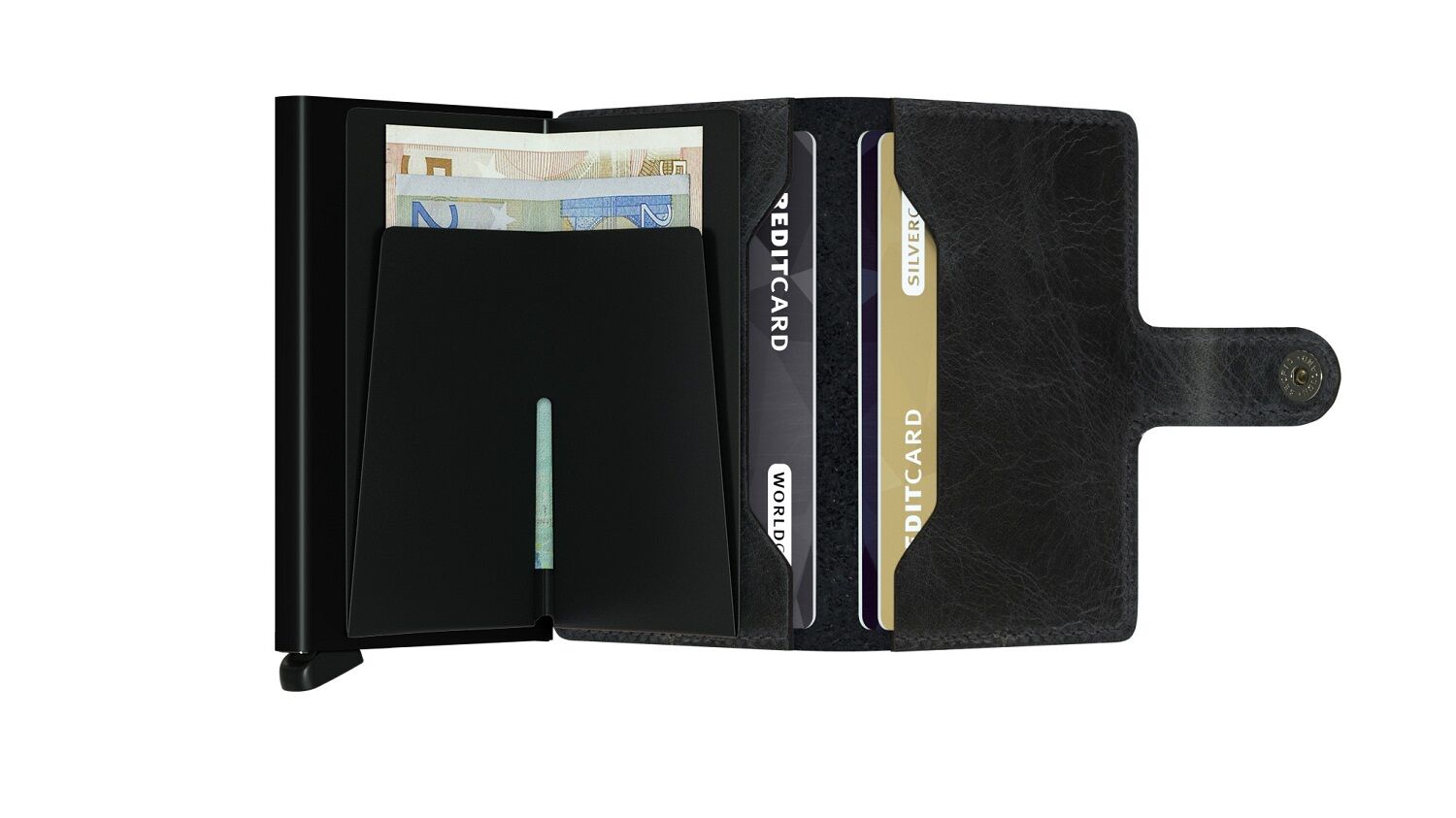 Secrid Miniwallet Vintage MV-Black Secrid Miniwallet Vintage MV-Black