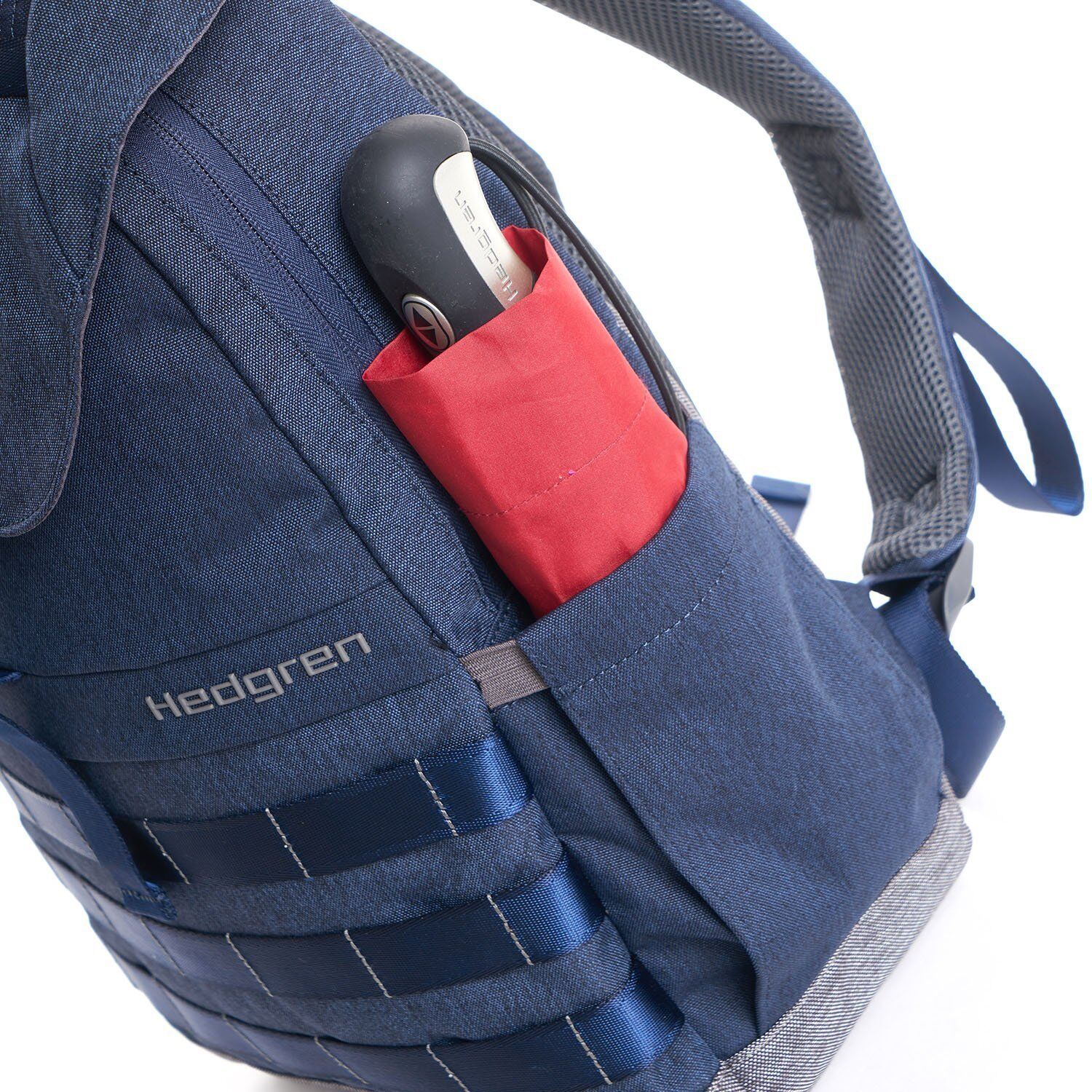 Hedgren Knock Out CASSIEL Rucksack mit Überschlag und Laptopfach 15" Falcon Grey