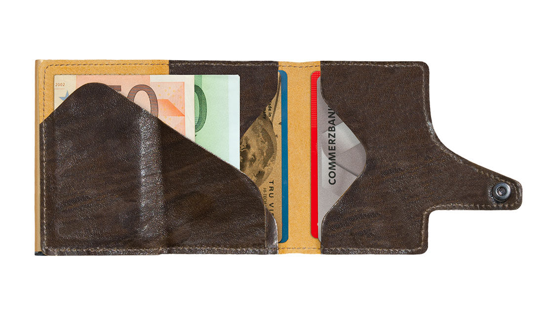 Tru Virtu Click & Slide Wallet *Special Edition* Caramba Mossgreen-Yellow/Gold