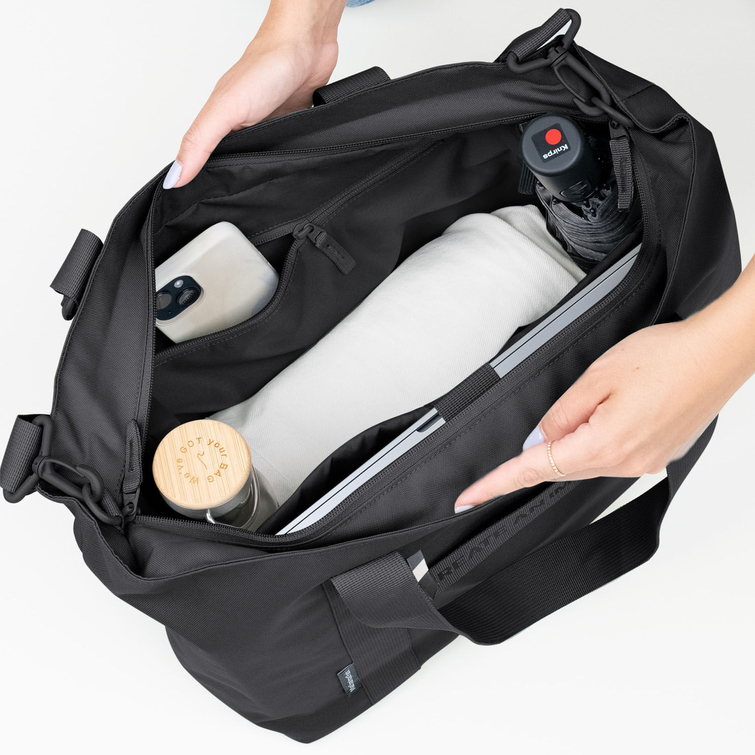 GOT BAG Shopper Tote Bag Medium black monochrome