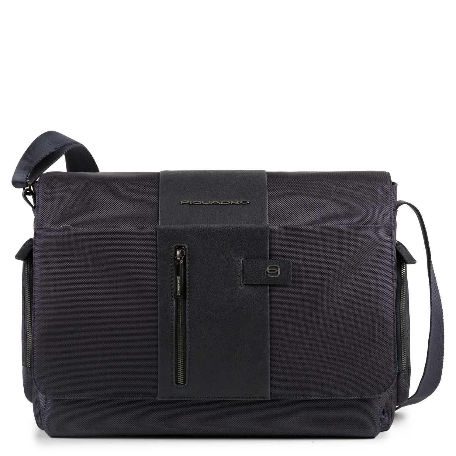 Piquadro Brief Kuriertasche mit Laptopfach 14" blau