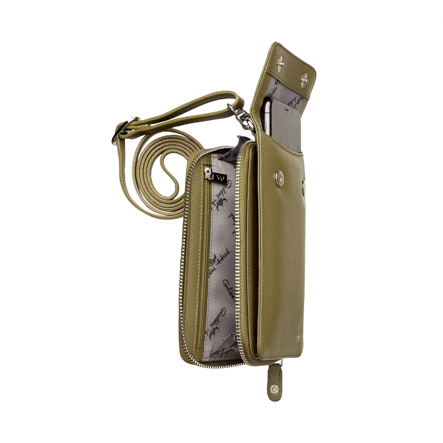 Golden Head Palma Handy-Umhängetasche RFID Protect oliv Golden Head Palma Handy-Umhängetasche RFID Protect oliv