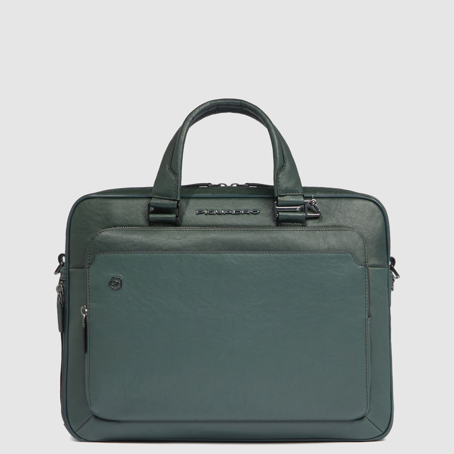 Piquadro Black Square Kurzgriff-Computer-Tasche 15"-Fach mit zwei Griffen Grün Piquadro Black Square Kurzgriff-Computer-Tasche 15"-Fach mit zwei Griffen Grün