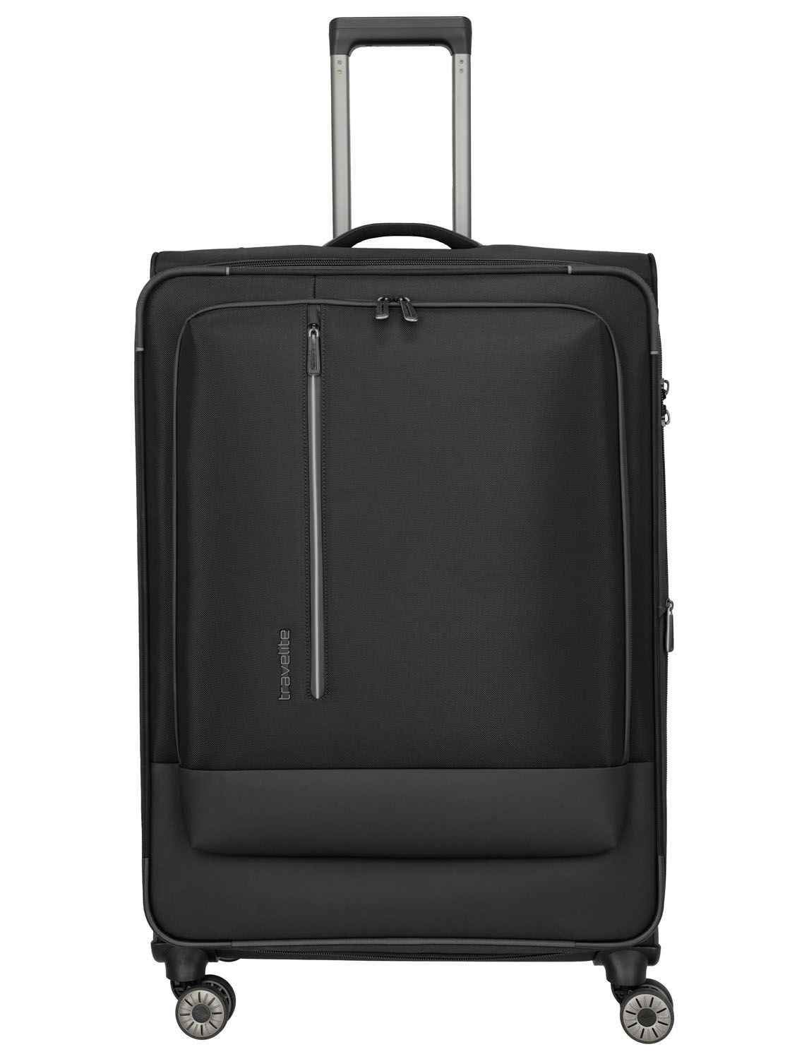 Travelite Crosslite Trolley XL 4-Rollen erweiterbar Schwarz