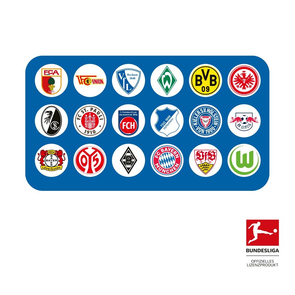 Scout Zubehör Bundesliga Clublogos 18-teilig