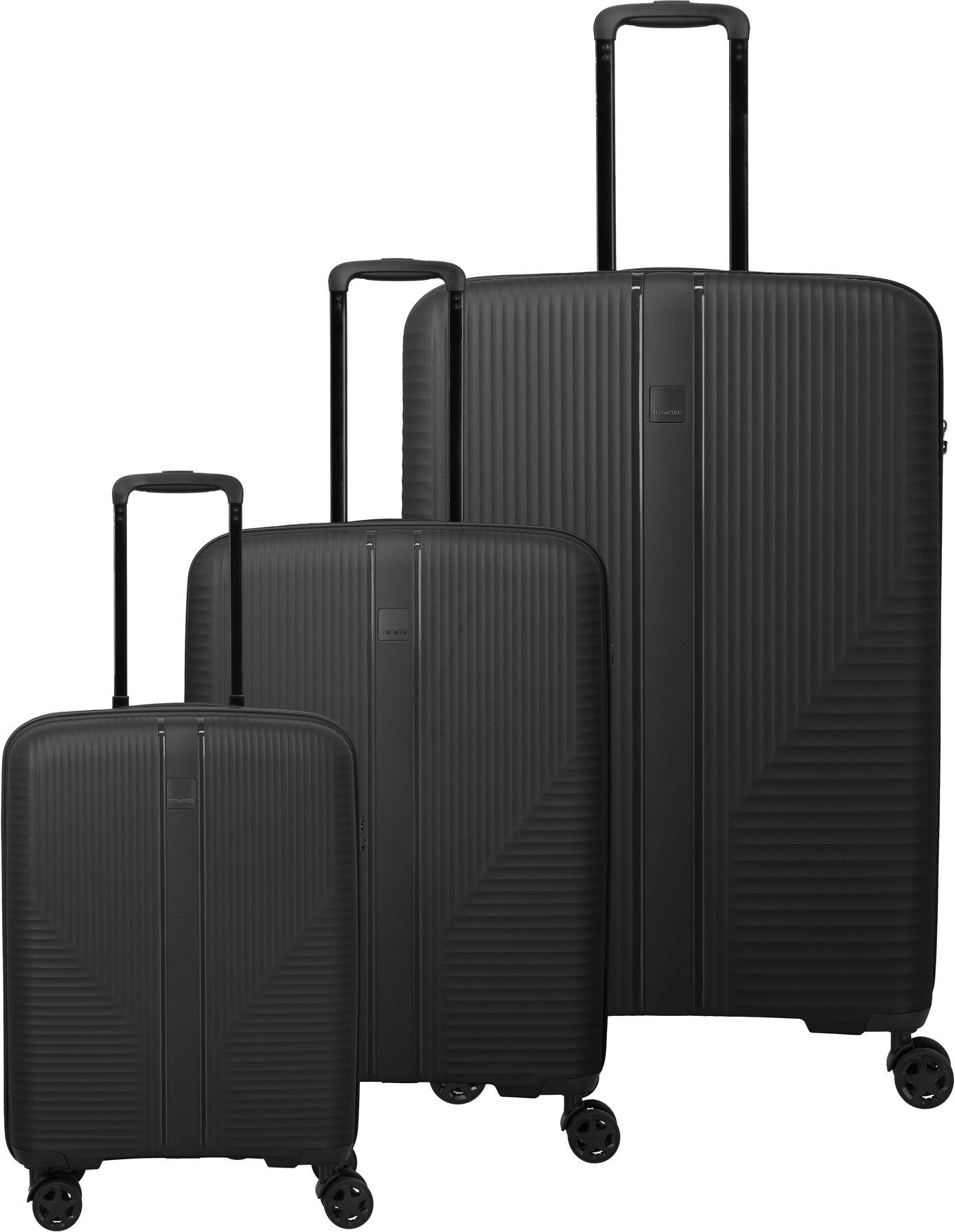 Travelite AIR STRIPE 3-tlg. Kofferset L / M erw. / S Black