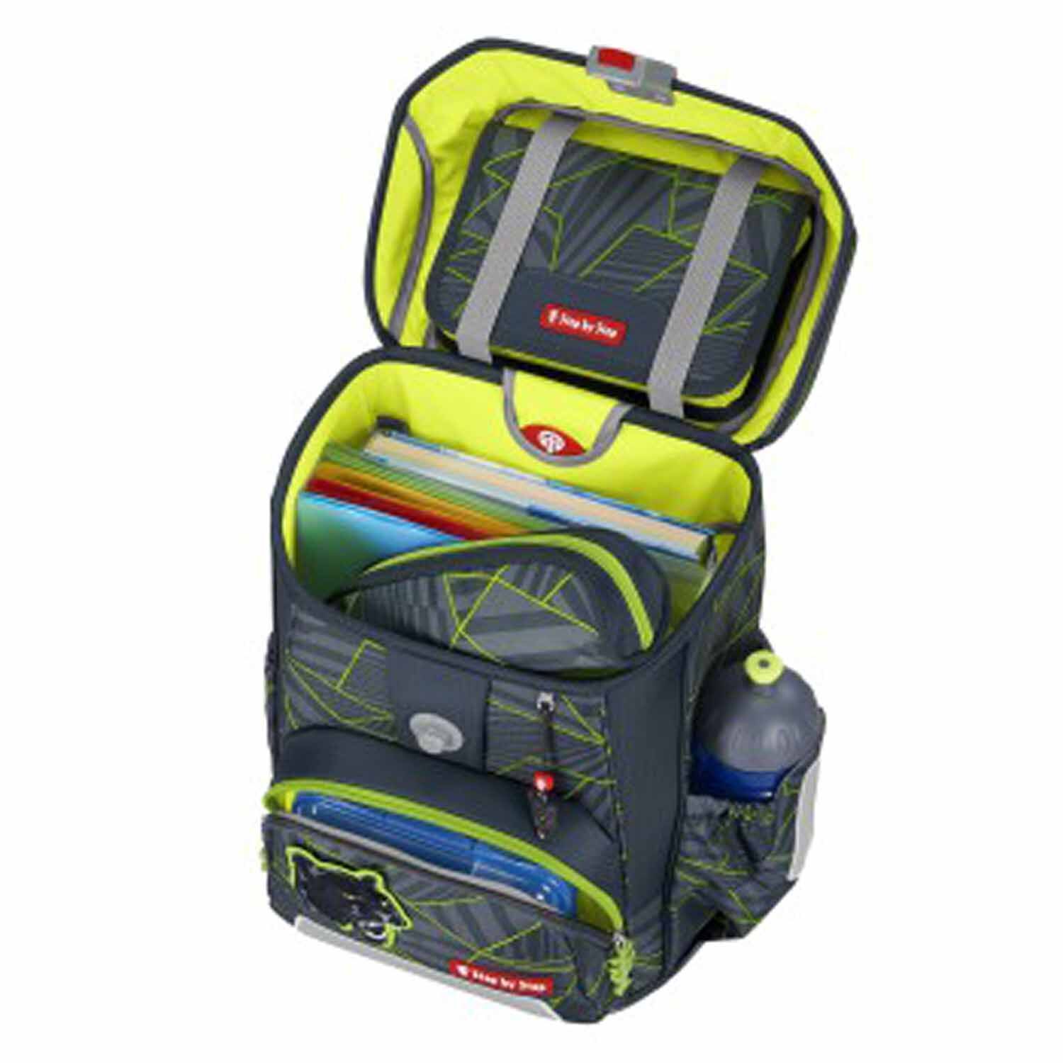 Step by Step CLOUD Schulranzen-Set, 5-teilig Dark Cat Chiko