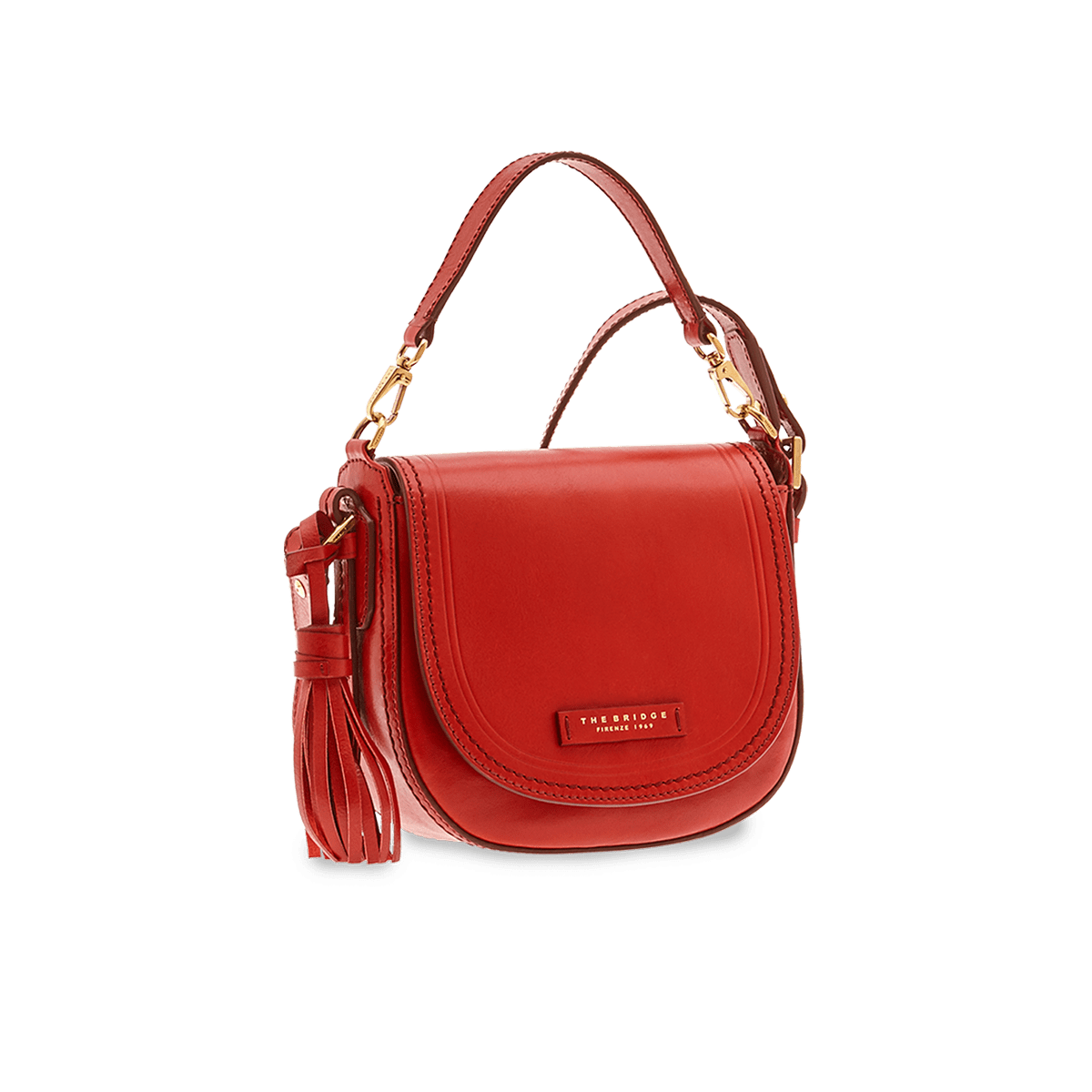 The Bridge Pearldistrict Damentasche Ribes-Rot/Gold