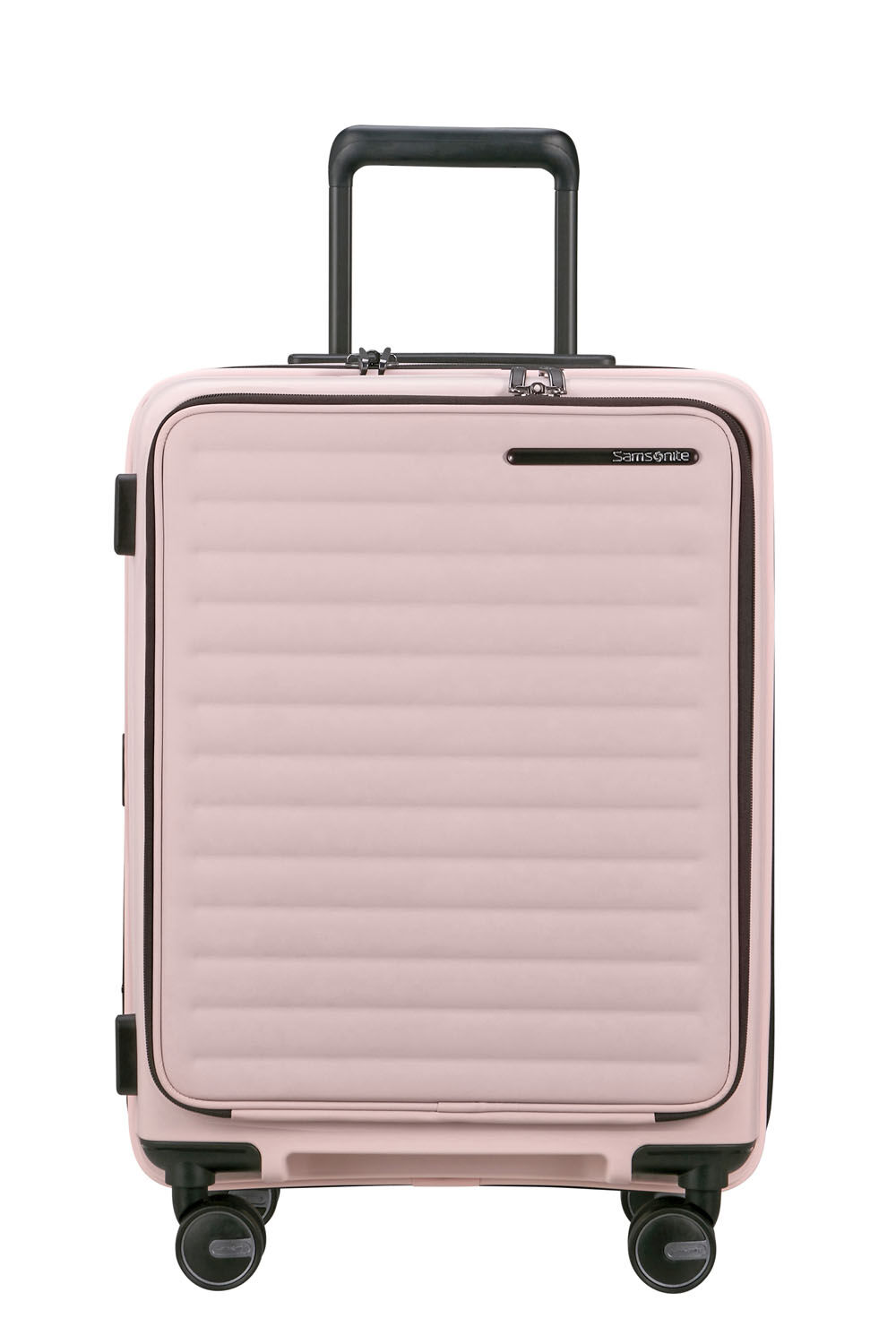 Samsonite Restackd EASY ACCESS Trolley mit 4 Rollen erweiterbar 55cm + GRATIS HOTELGUTSCHEIN Rose