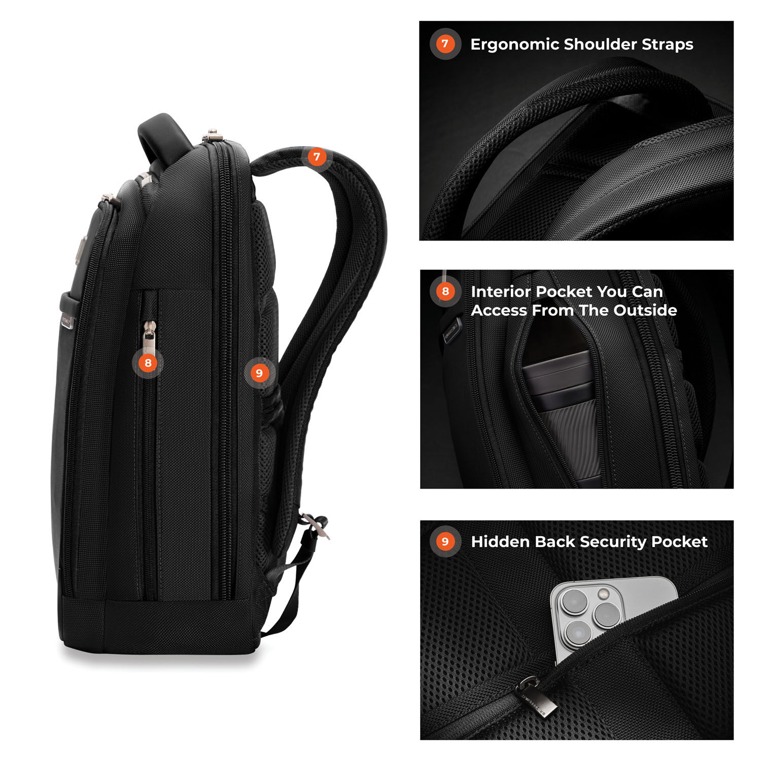 Briggs & Riley Business 2.0 Slim Backpack Black Briggs & Riley Business 2.0 Slim Backpack Black